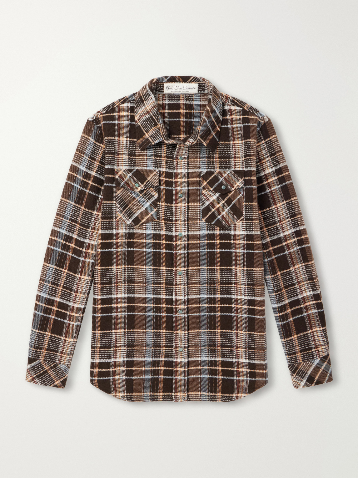 Plaid Cashmere-Flannel Shirt