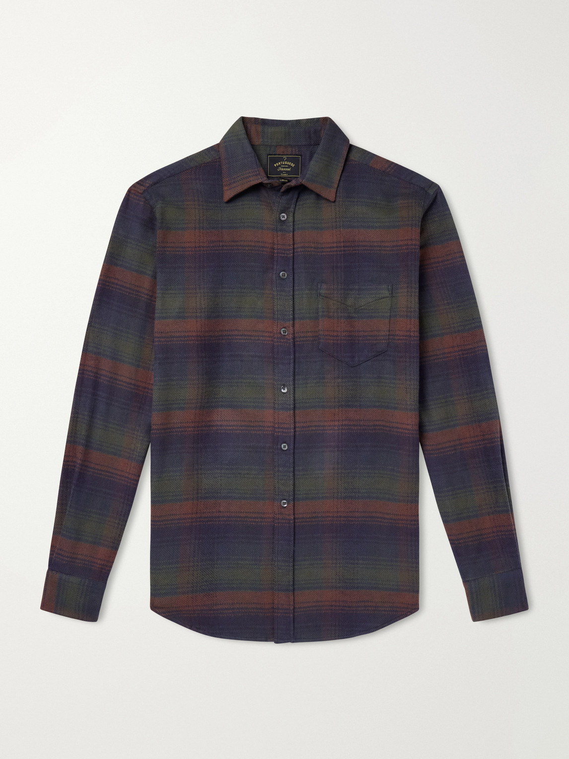 Old Pine Checked Cotton-Flannel Shirt