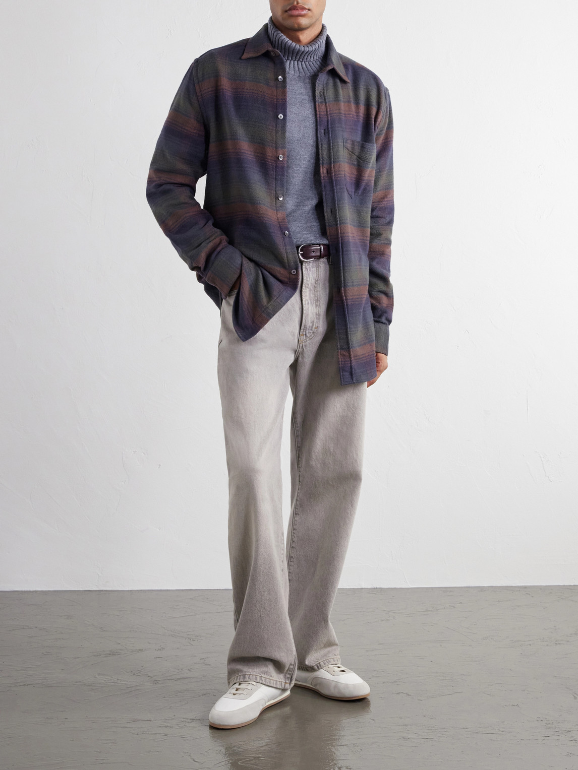 Old Pine Checked Cotton-Flannel Shirt