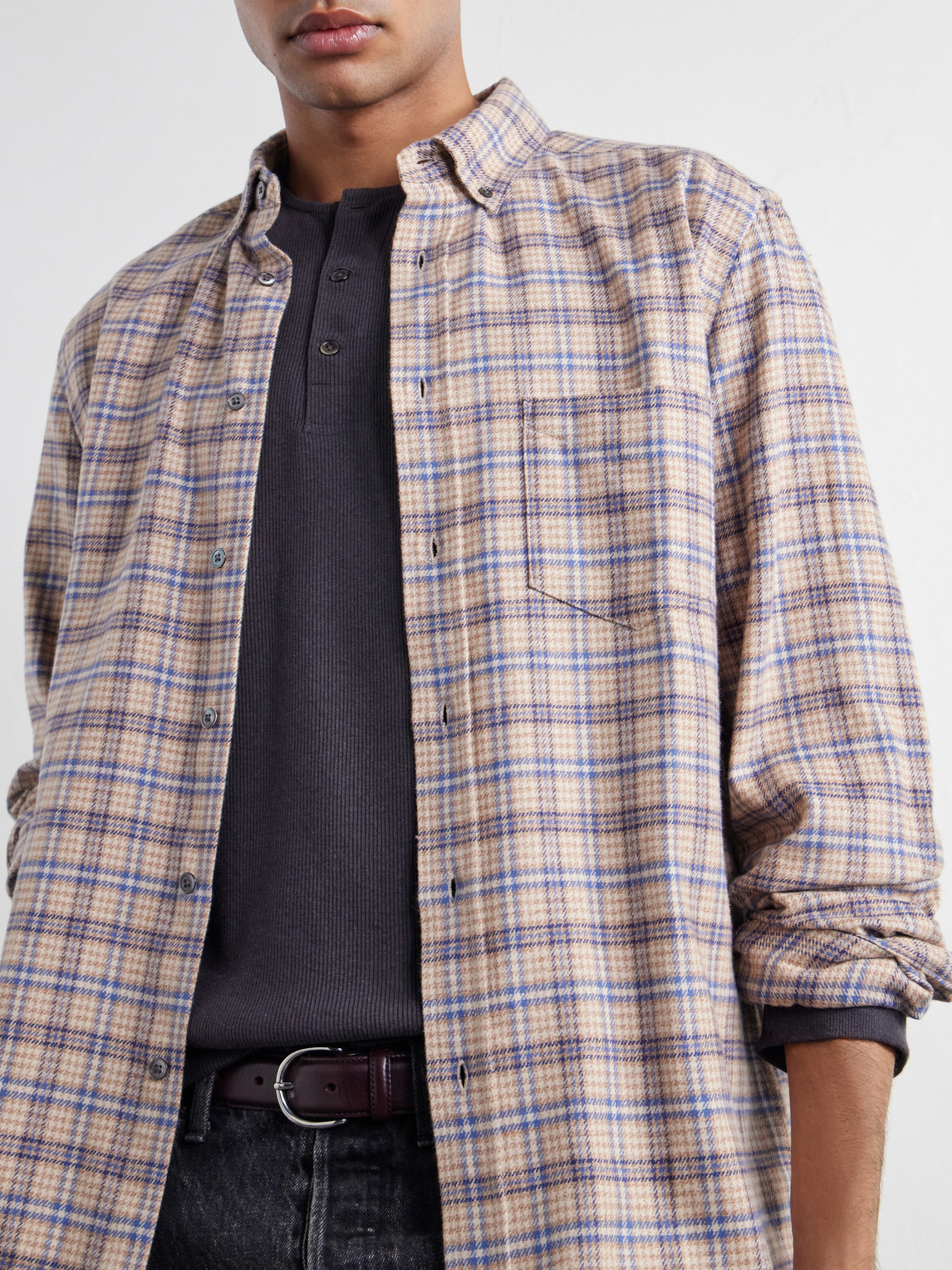 Cedar Checked Cotton-Flannel Shirt