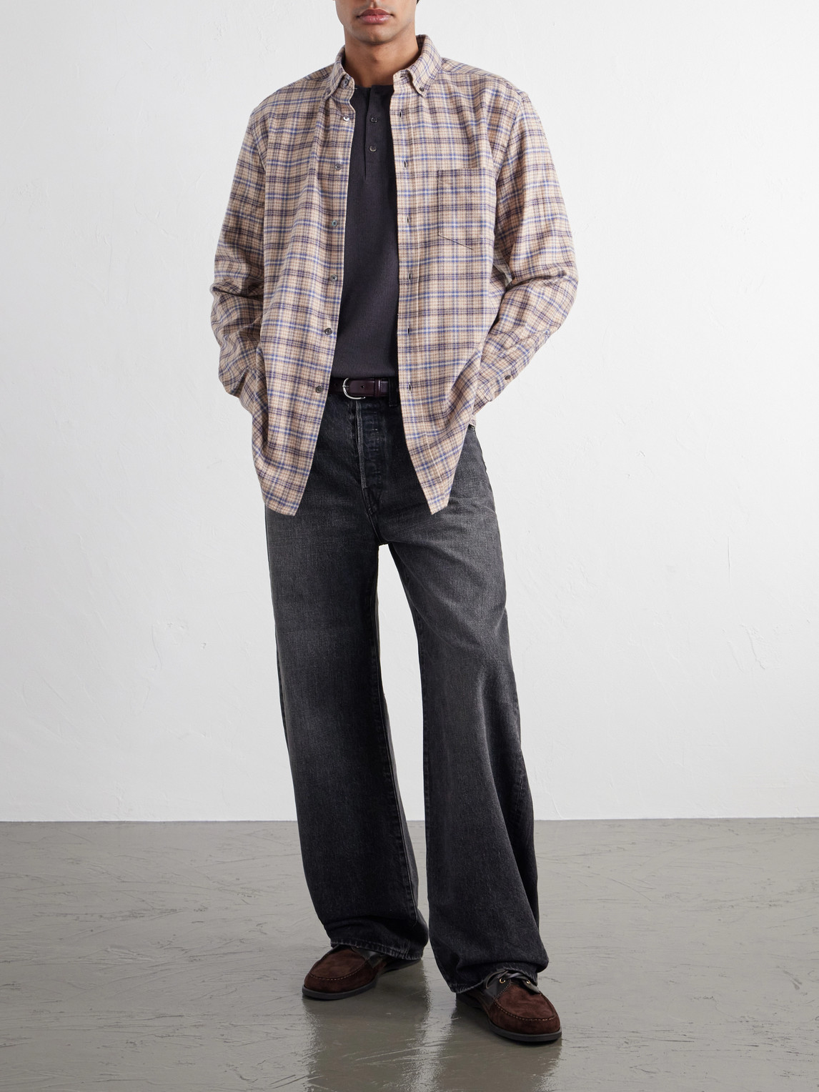 Cedar Checked Cotton-Flannel Shirt