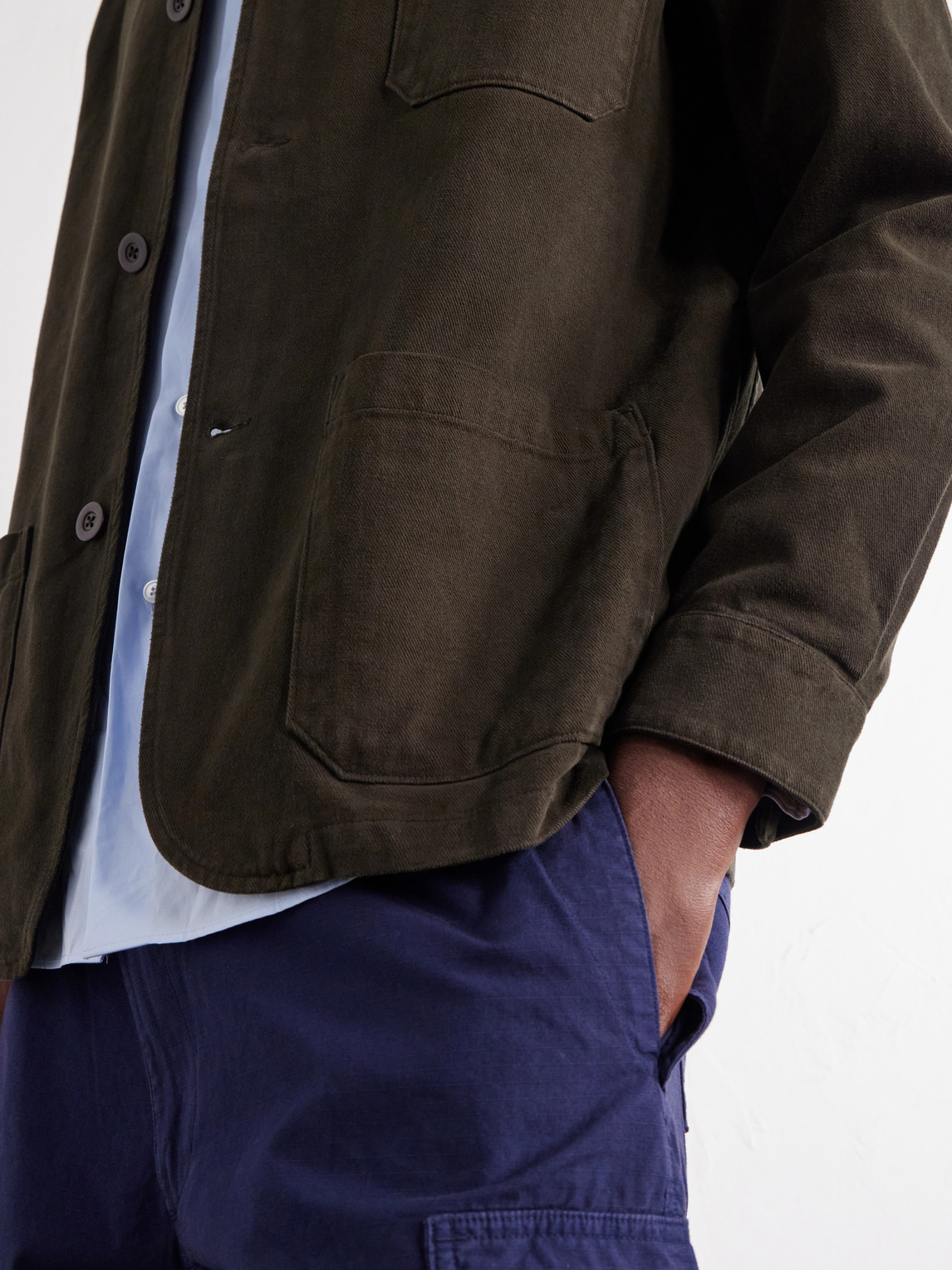 Labura Stretch-Cotton Twill Overshirt