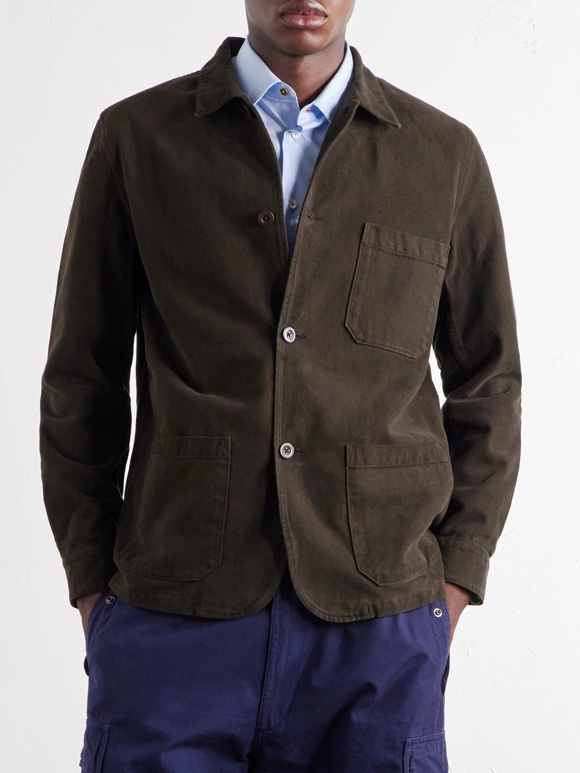 Labura Stretch-Cotton Twill Overshirt