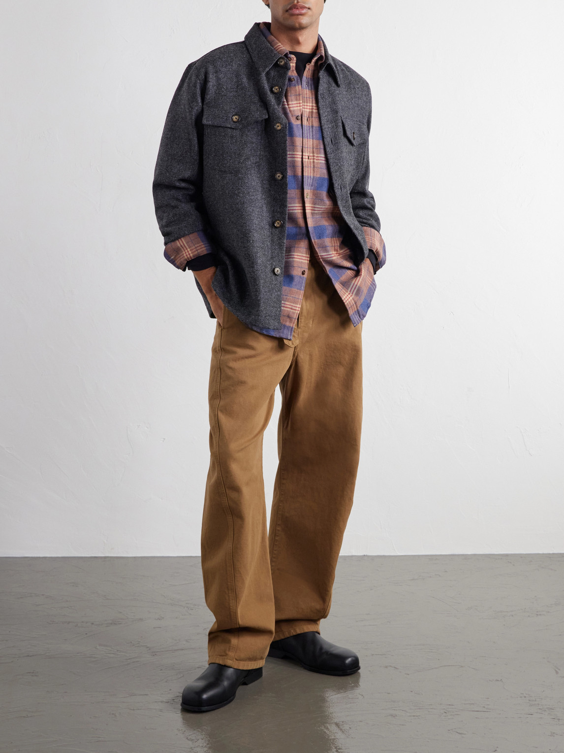 Logia Checked Cotton-Flannel Shirt