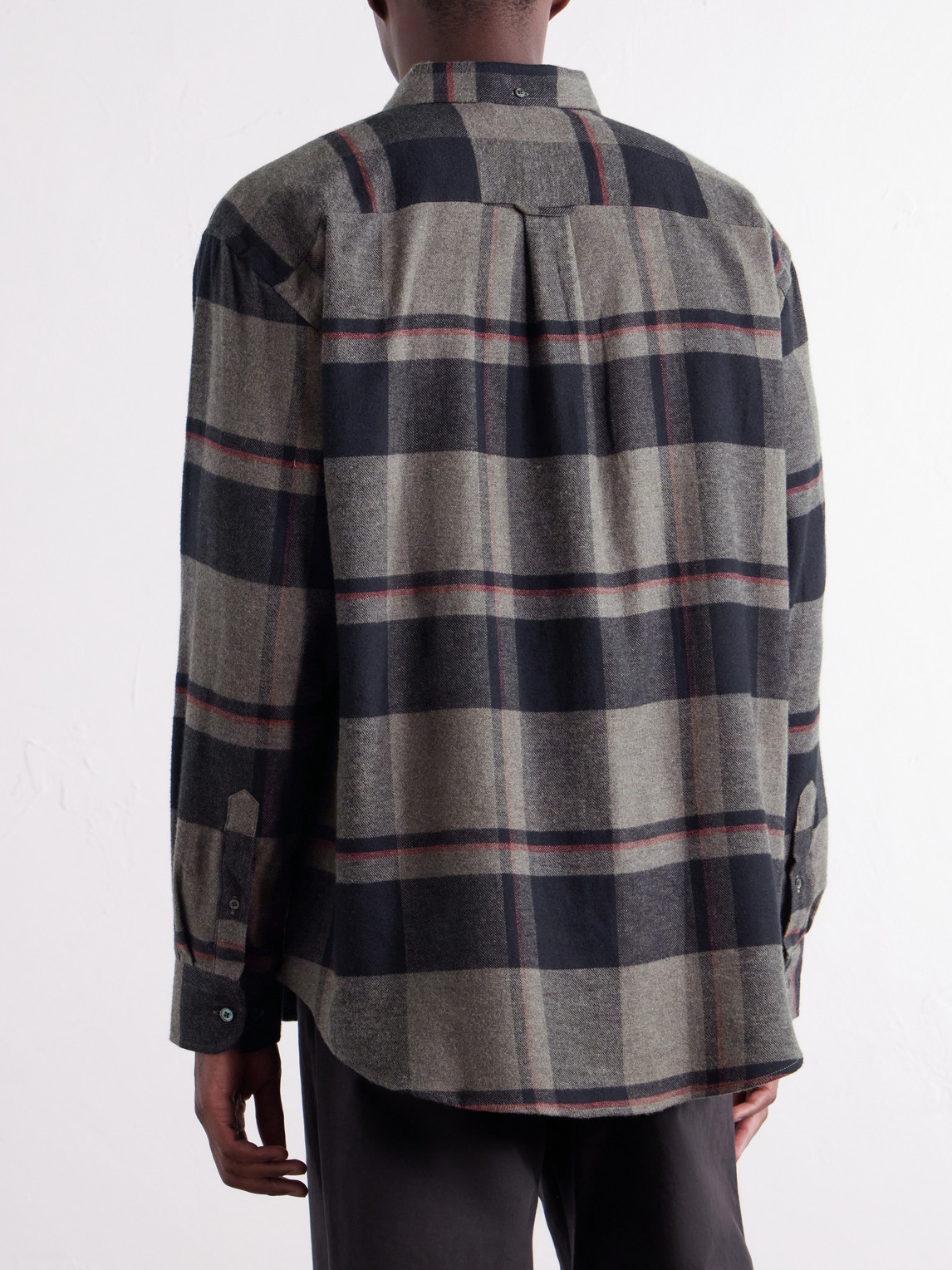 Lumen Oversized Checked Cotton-Flannel Shirt