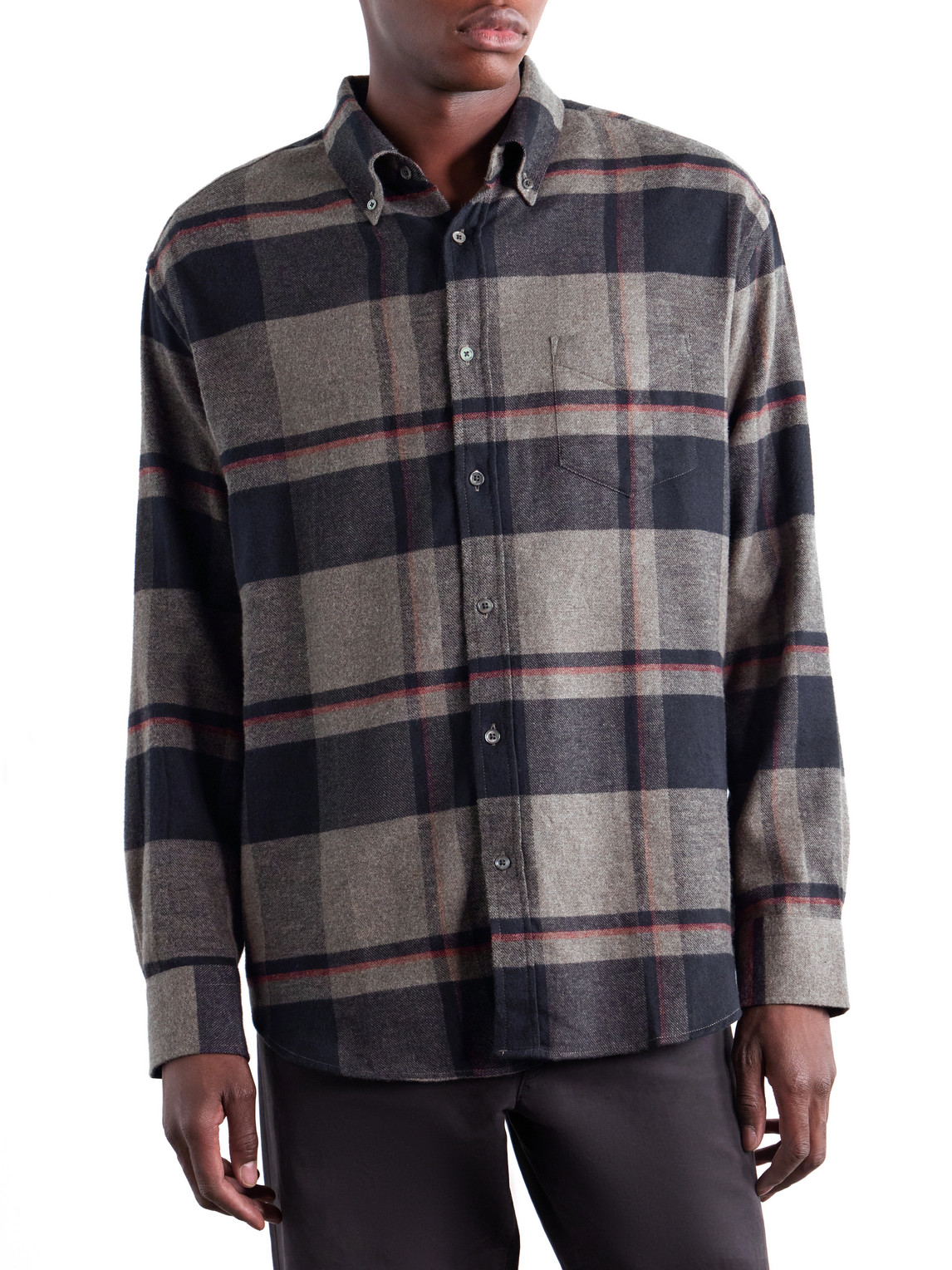 Lumen Oversized Checked Cotton-Flannel Shirt