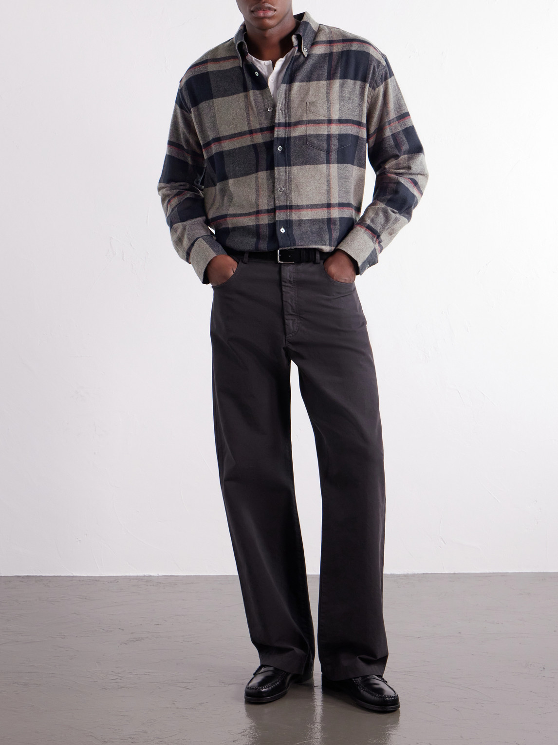 Lumen Oversized Checked Cotton-Flannel Shirt