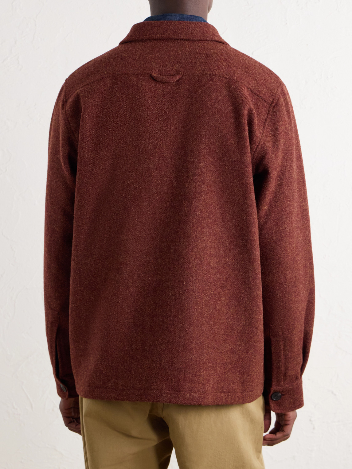 Mélange Wool-Tweed Overshirt