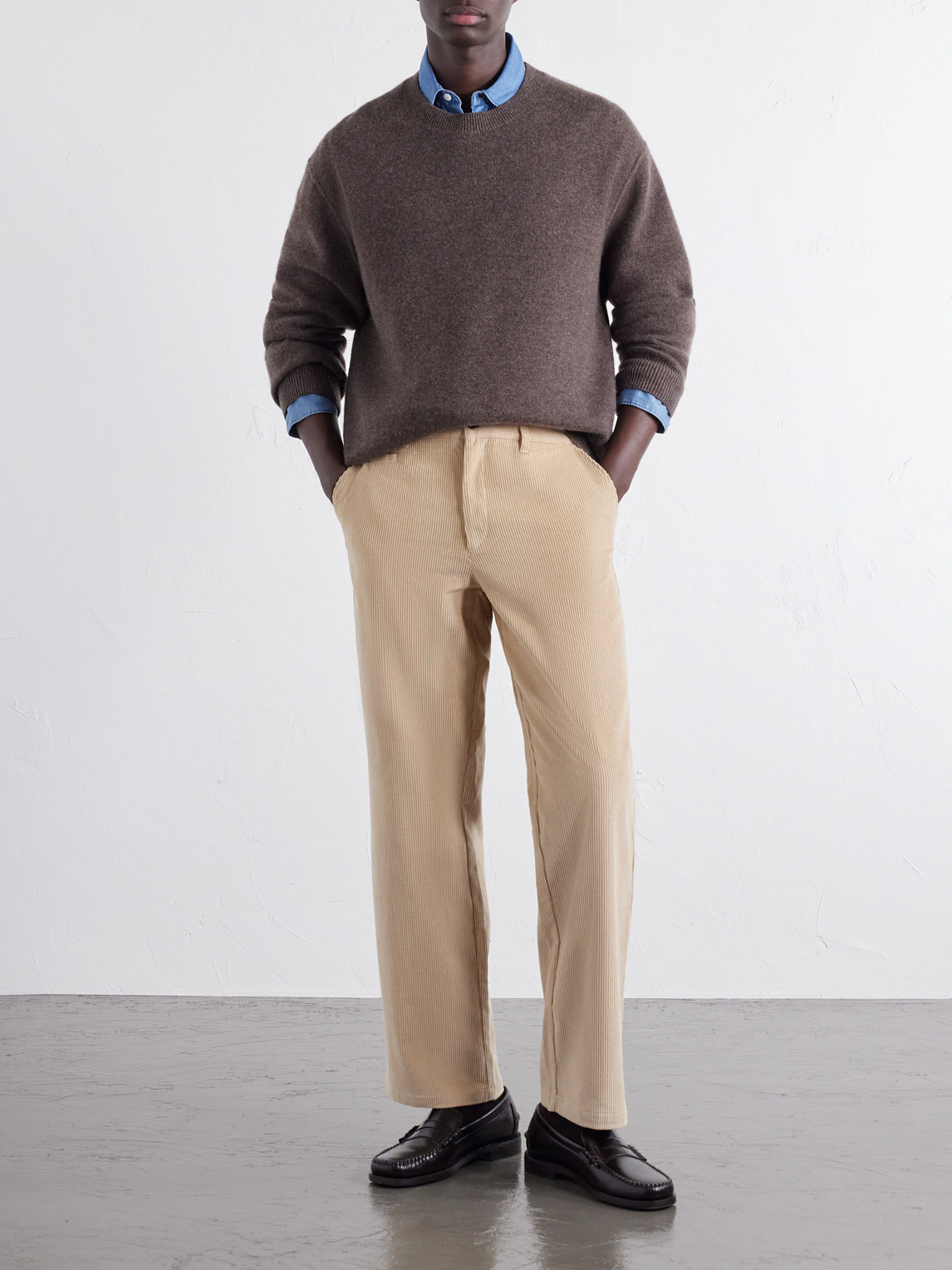 Straight-Leg Cotton- Corduroy
