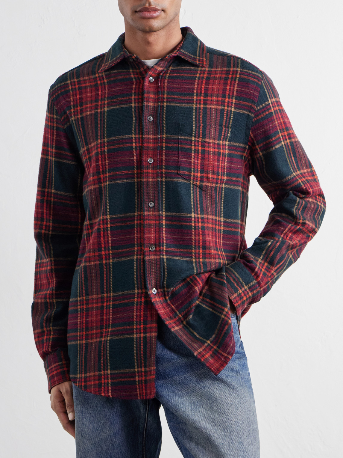 Bravio Checked Cotton-Flannel Shirt