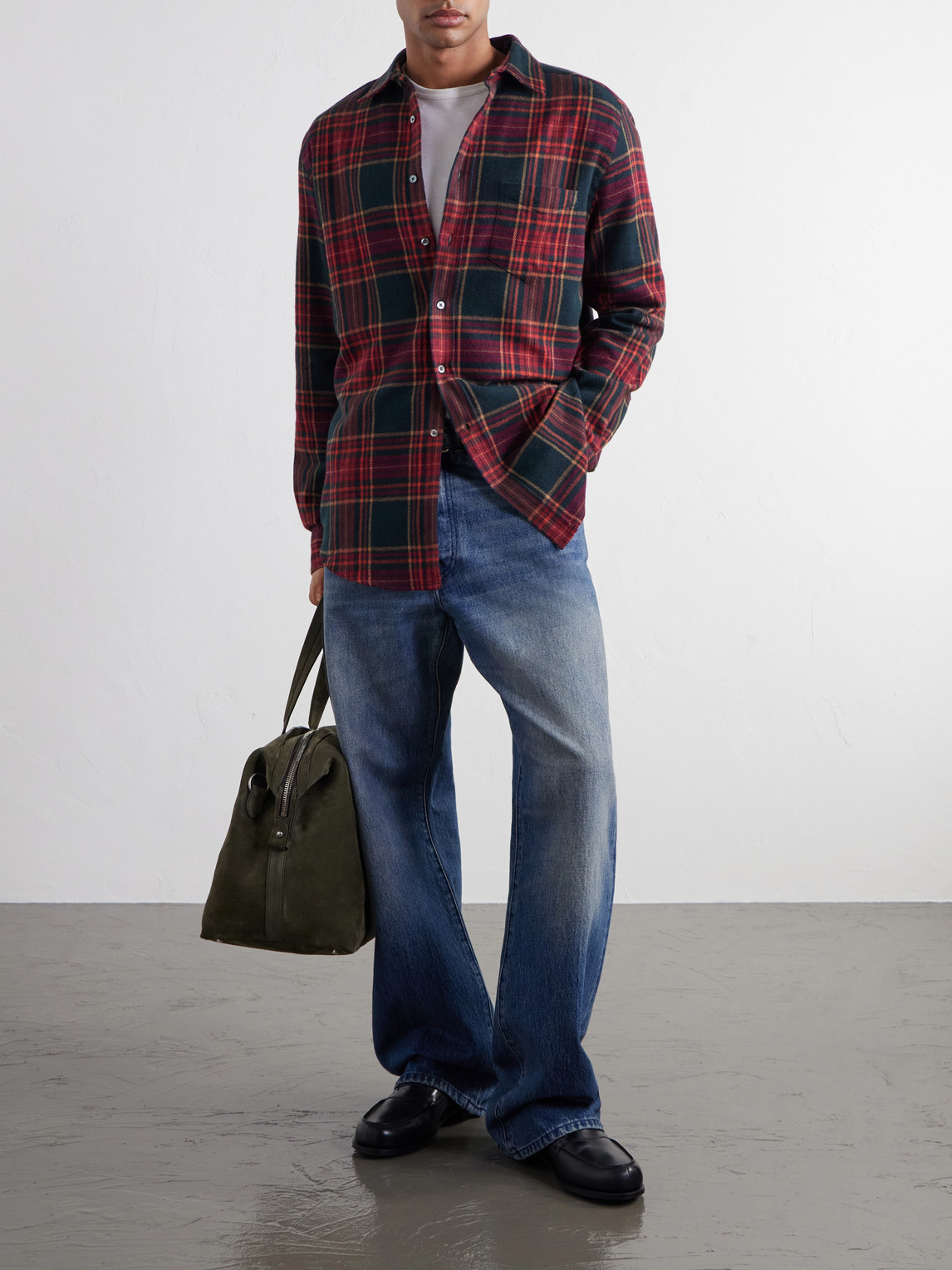 Bravio Checked Cotton-Flannel Shirt