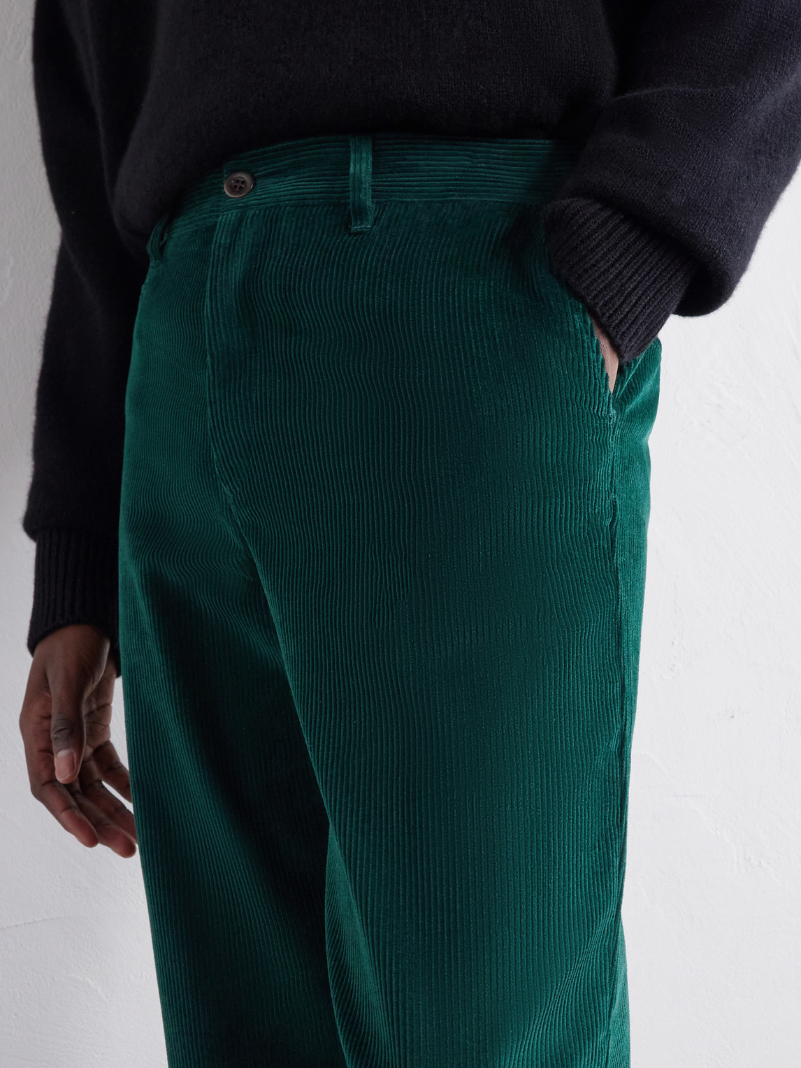 Straight-Leg Cotton- Corduroy