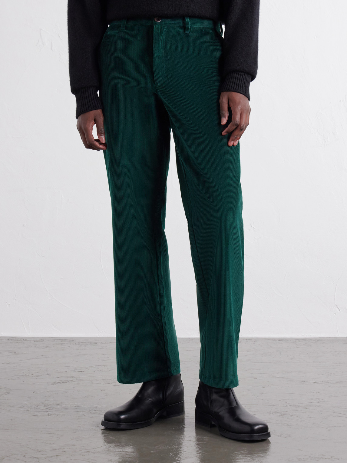 Straight-Leg Cotton- Corduroy