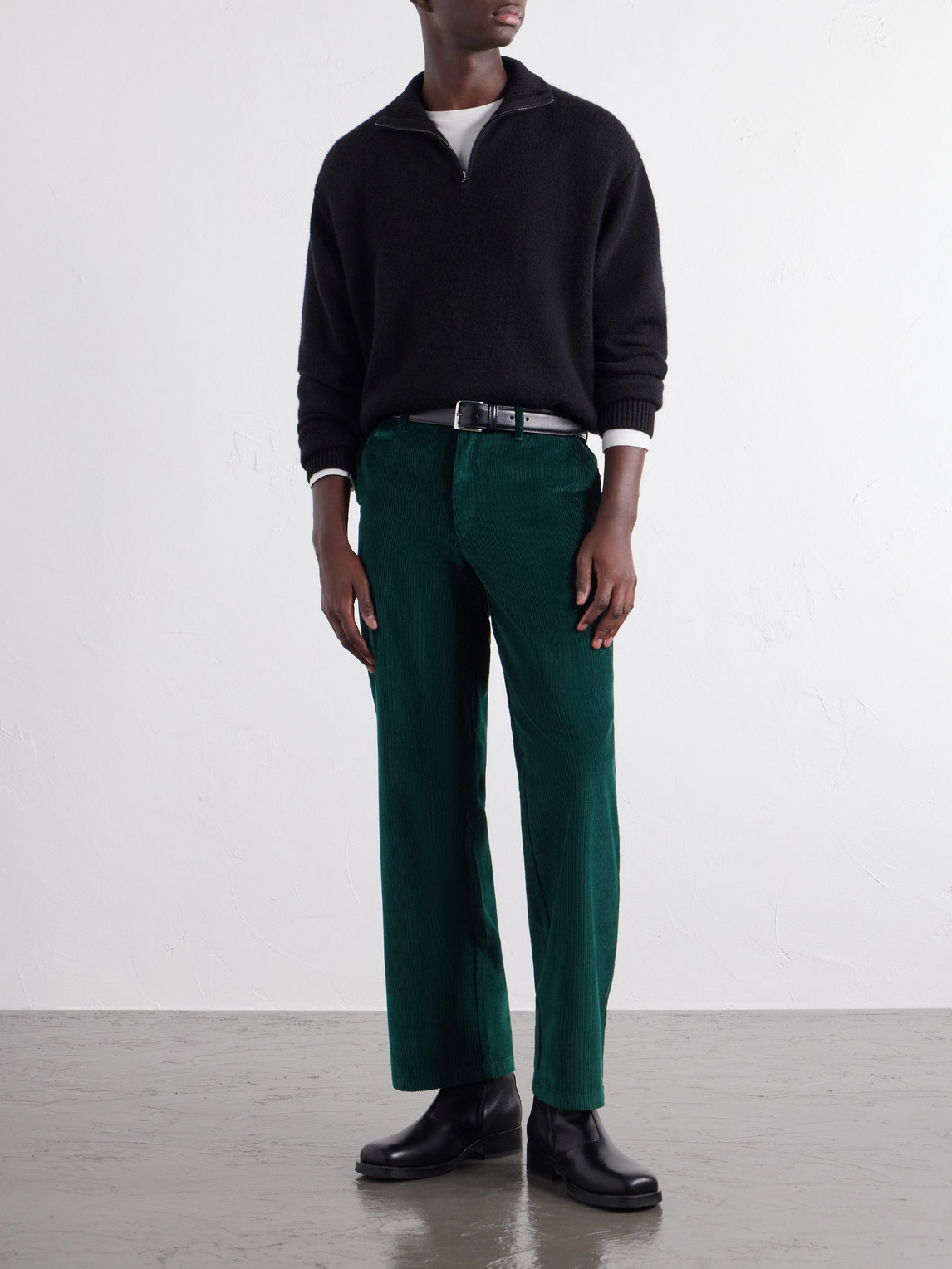 Straight-Leg Cotton- Corduroy