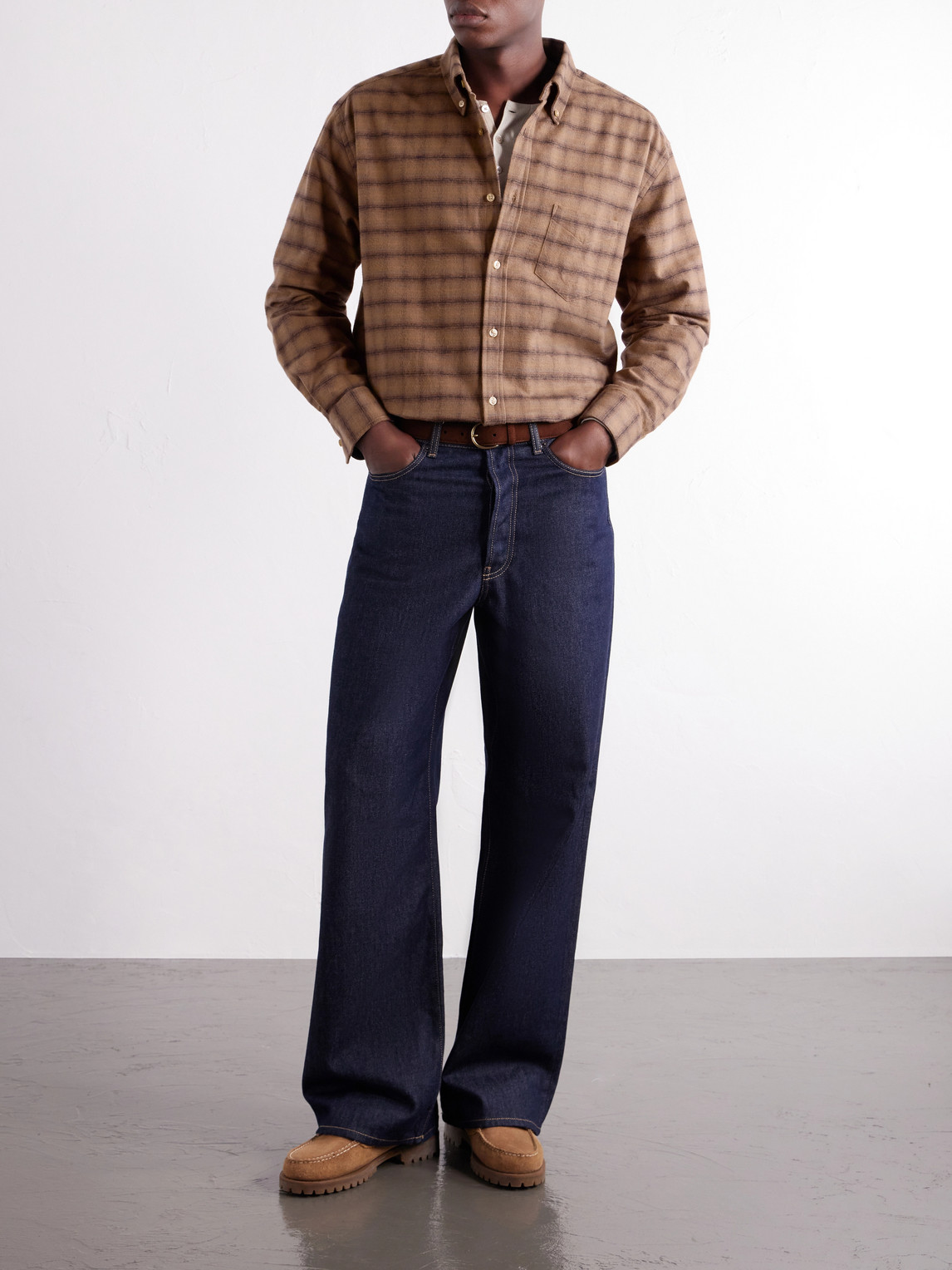 Camila Oversized Checked Cotton-Flannel Shirt