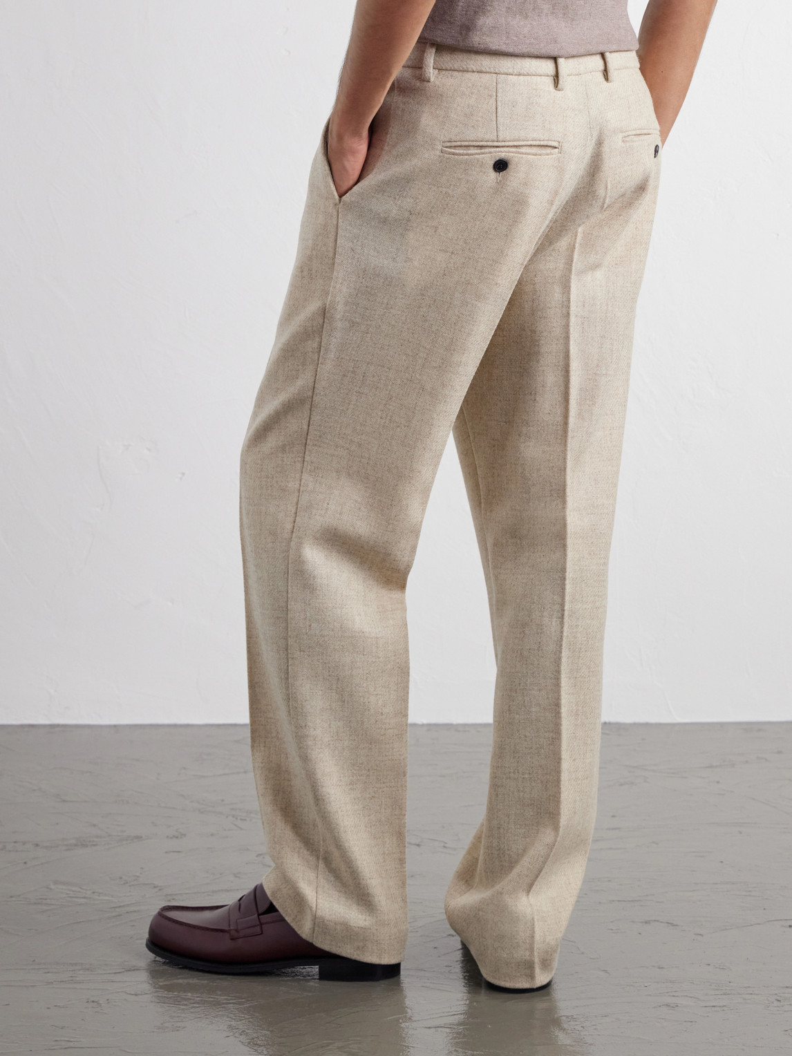 Terroir Straight-Leg Pleated Wool-Twill Trousers