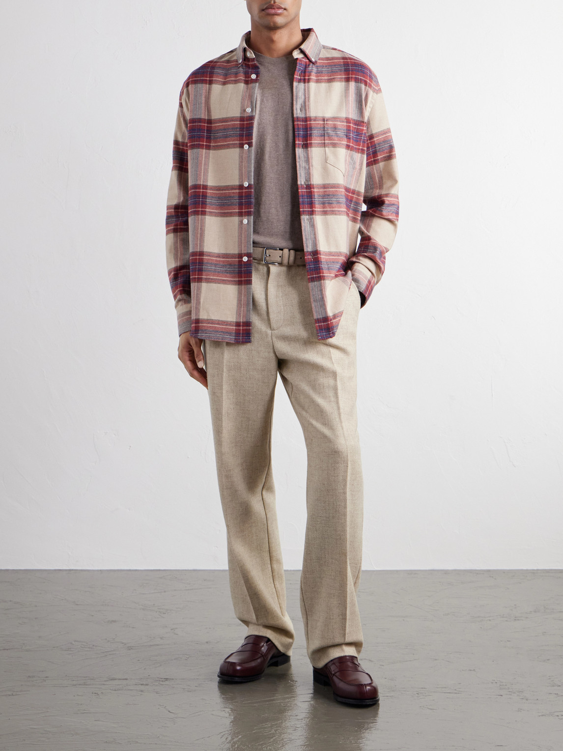 Terroir Straight-Leg Pleated Wool-Twill Trousers