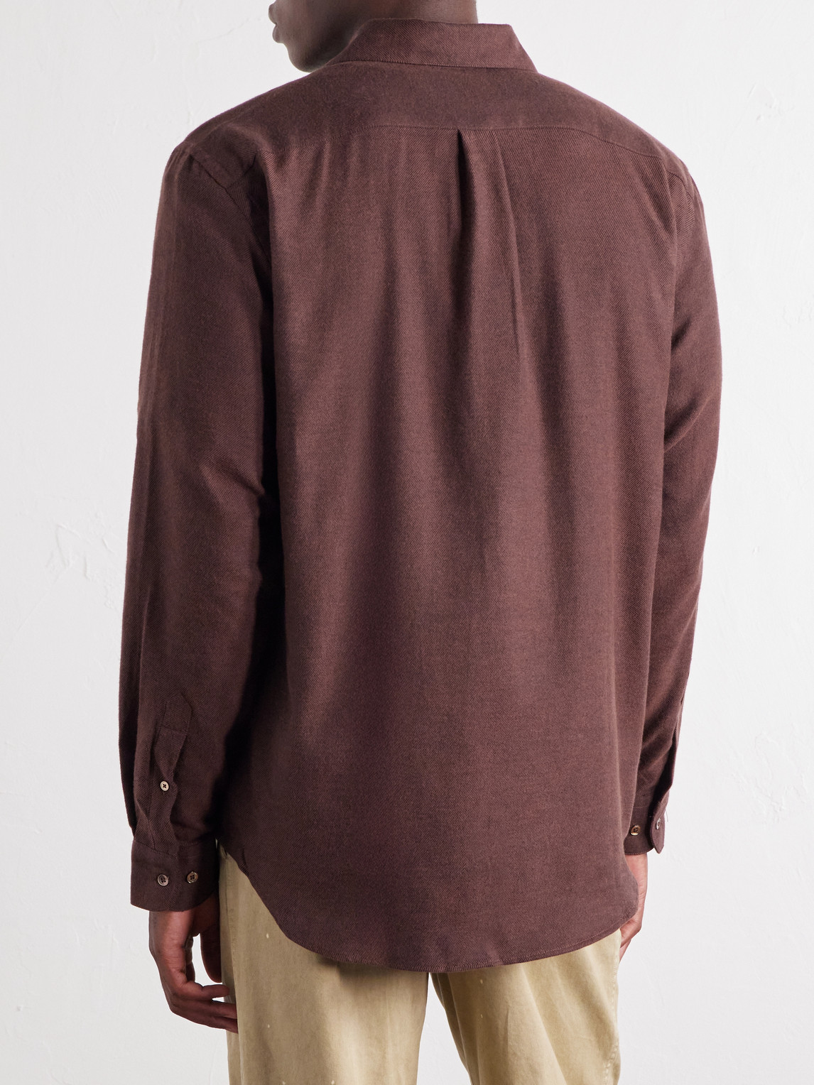 Teca Brushed Cotton-Twill Shirt