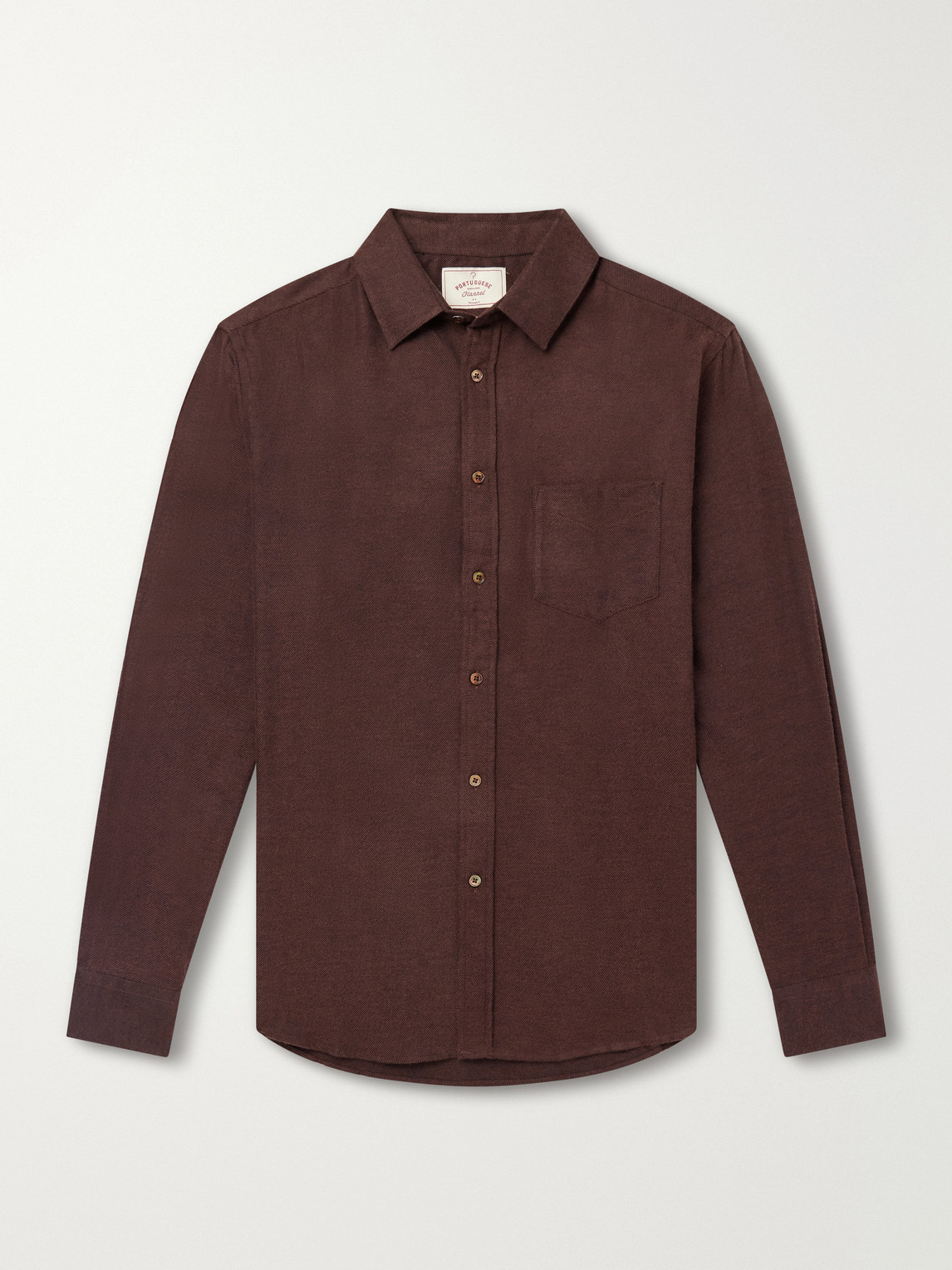 Teca Brushed Cotton-Twill Shirt