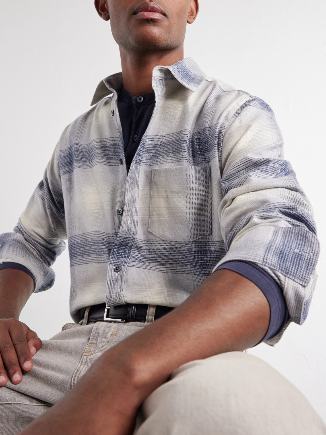 Fonte Checked Cotton-Flannel Shirt
