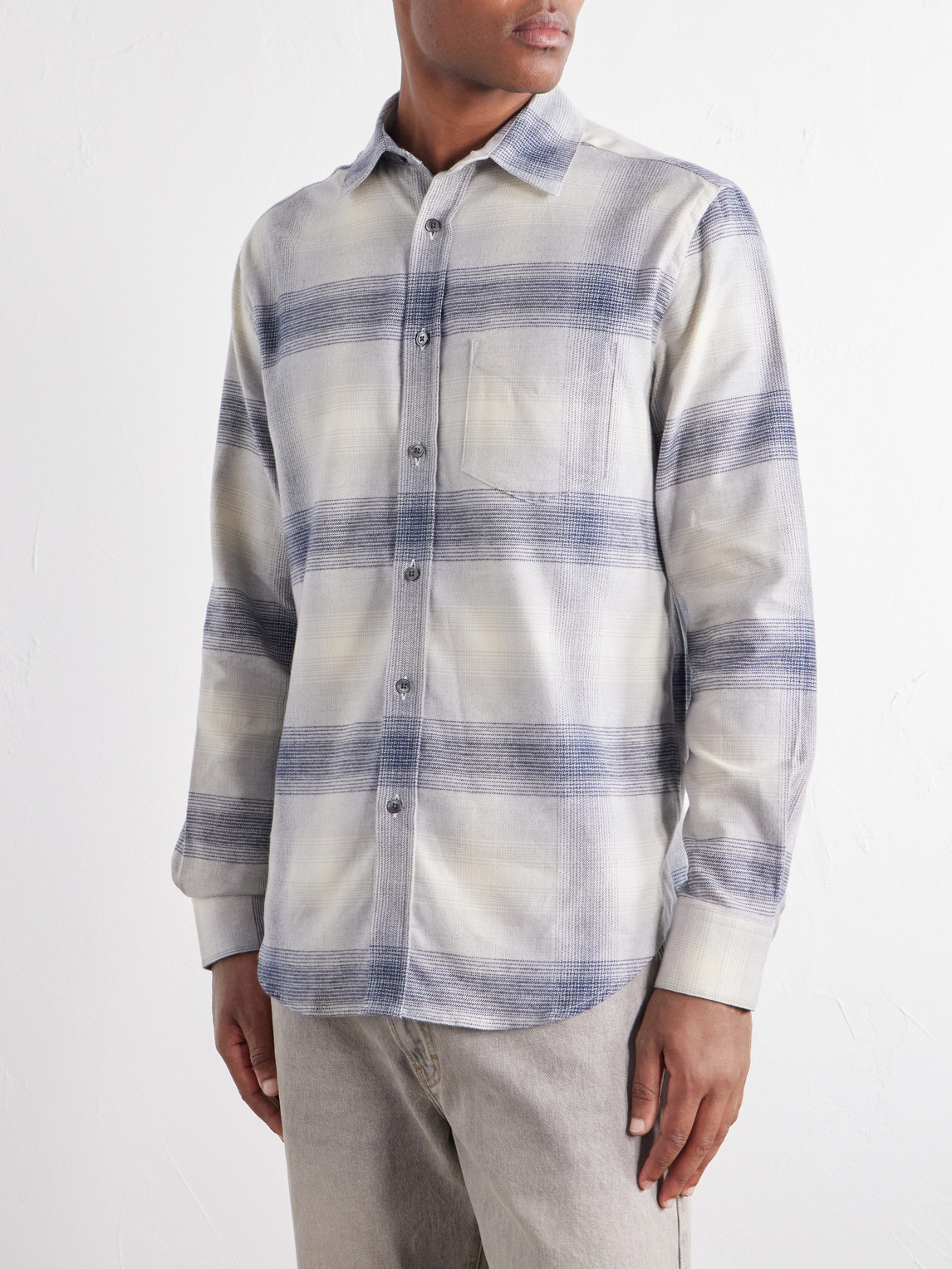 Fonte Checked Cotton-Flannel Shirt