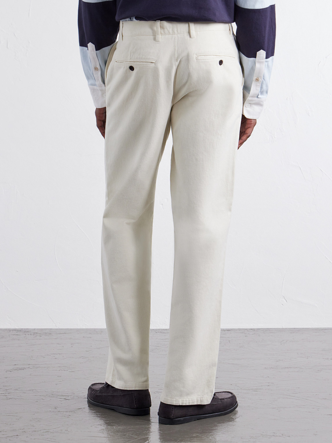 Labura Straight-Leg Cotton-Gabardine Trousers