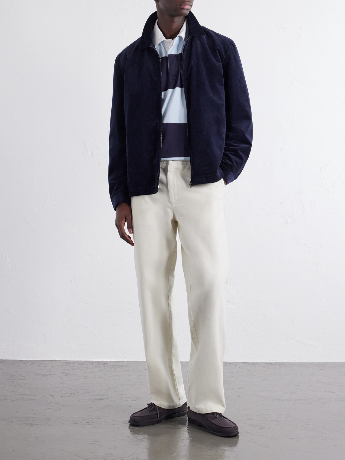 Labura Straight-Leg Cotton-Gabardine Trousers