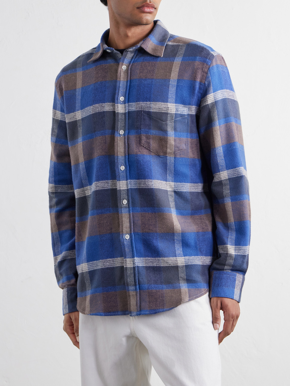 Alpino Checked Cotton-Flannel Shirt