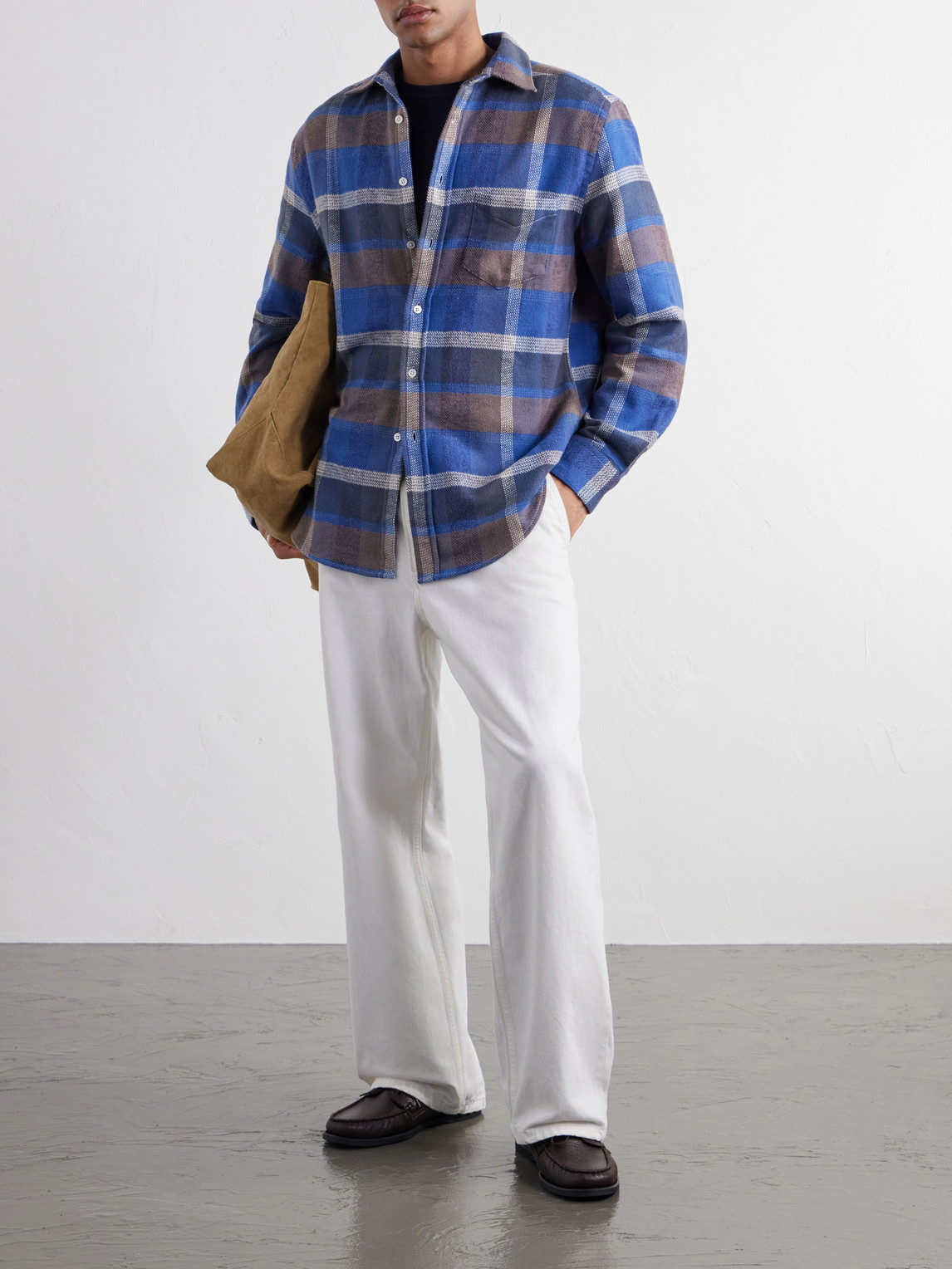 Alpino Checked Cotton-Flannel Shirt