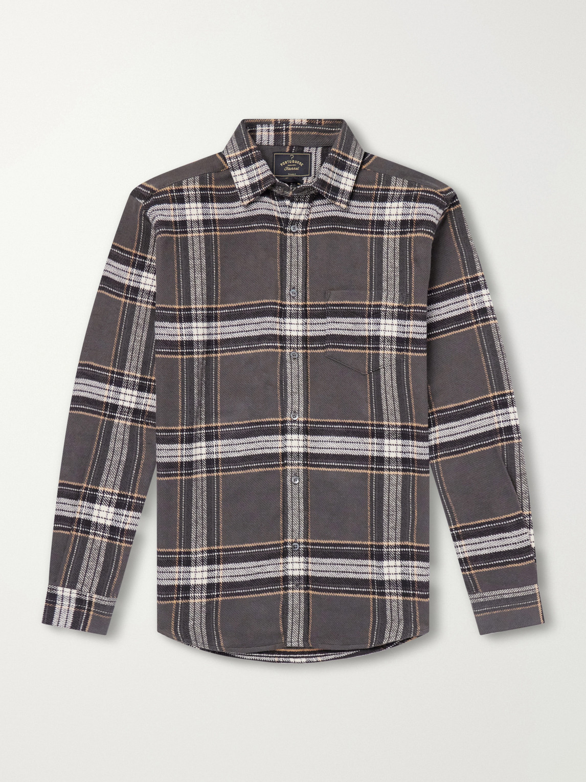Spindle Checked Cotton-Flannel Shirt