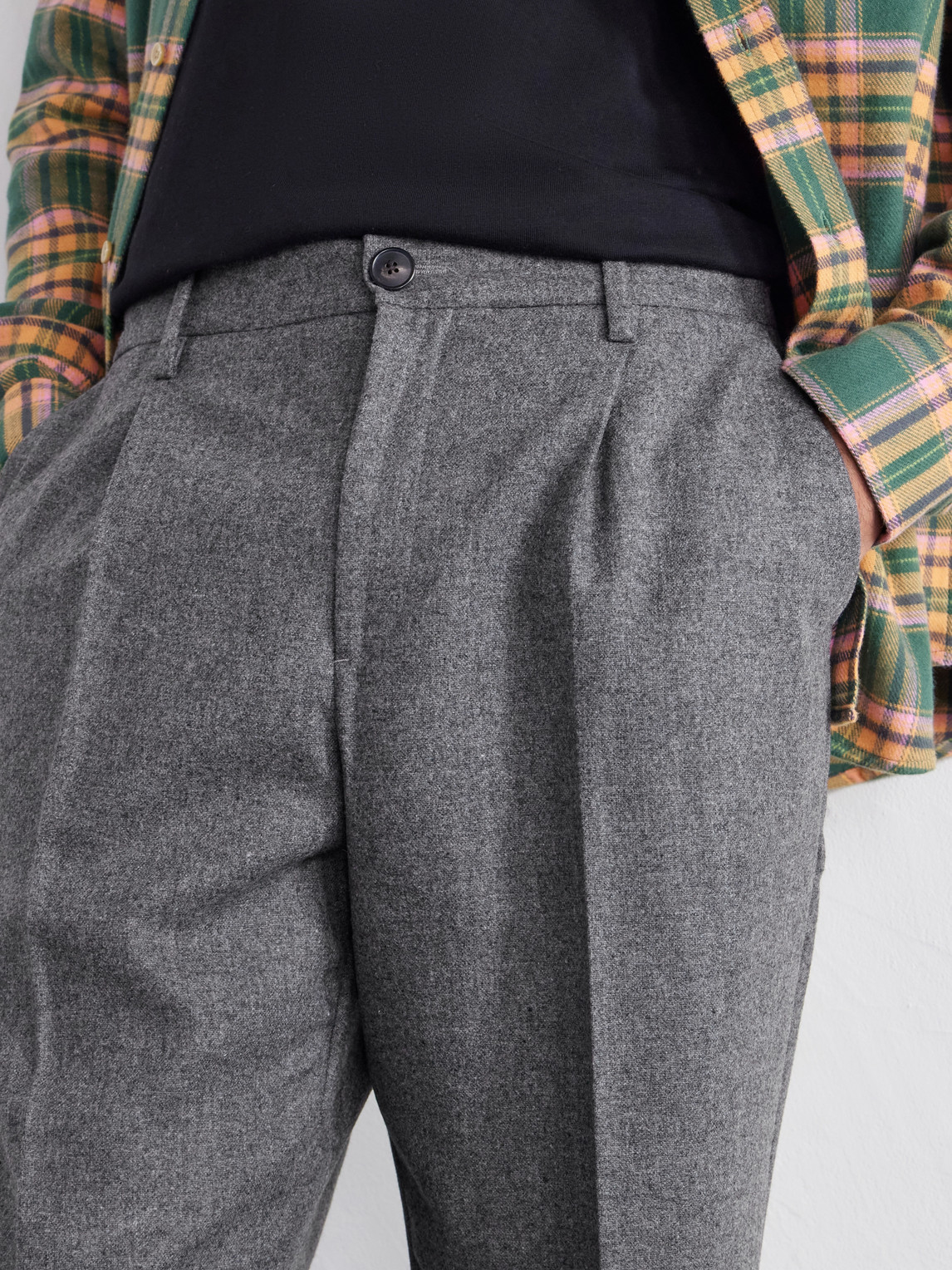 Terroir Straight-Leg Pleated Wool-Twill Trousers