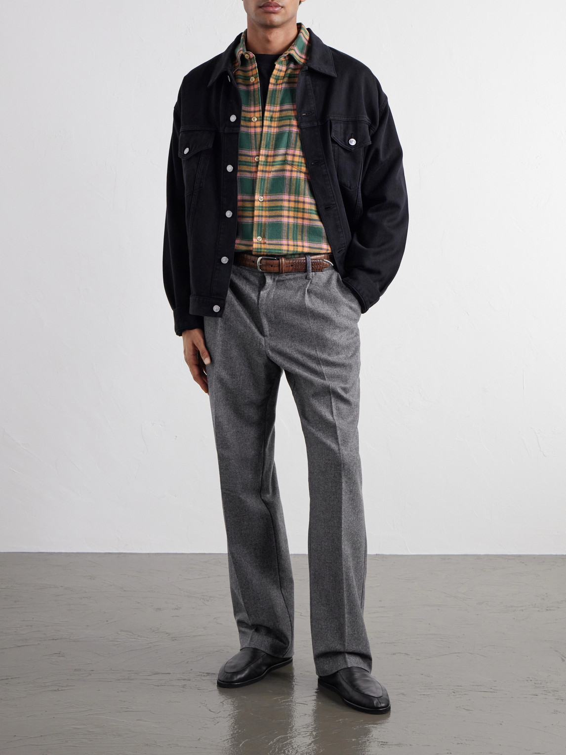 Terroir Straight-Leg Pleated Wool-Twill Trousers