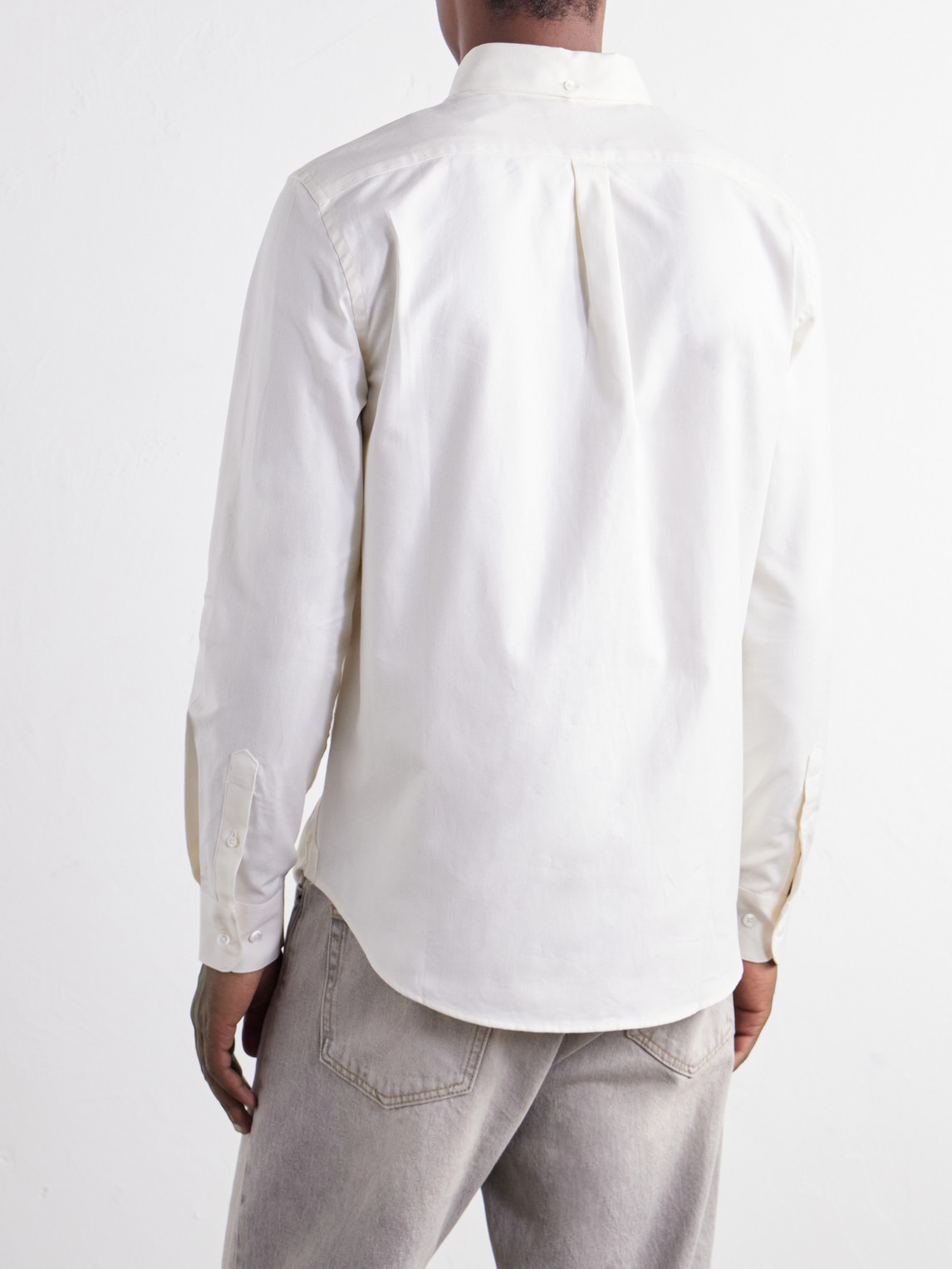 Montebelo Button-Down Collar Cotton-Poplin Shirt