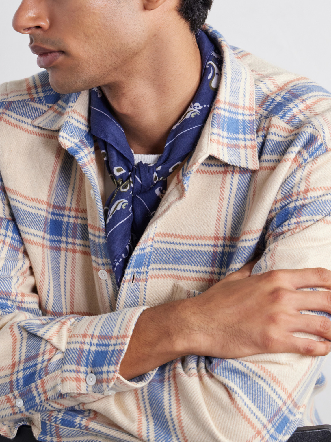 Serena Checked Cotton-Flannel Shirt