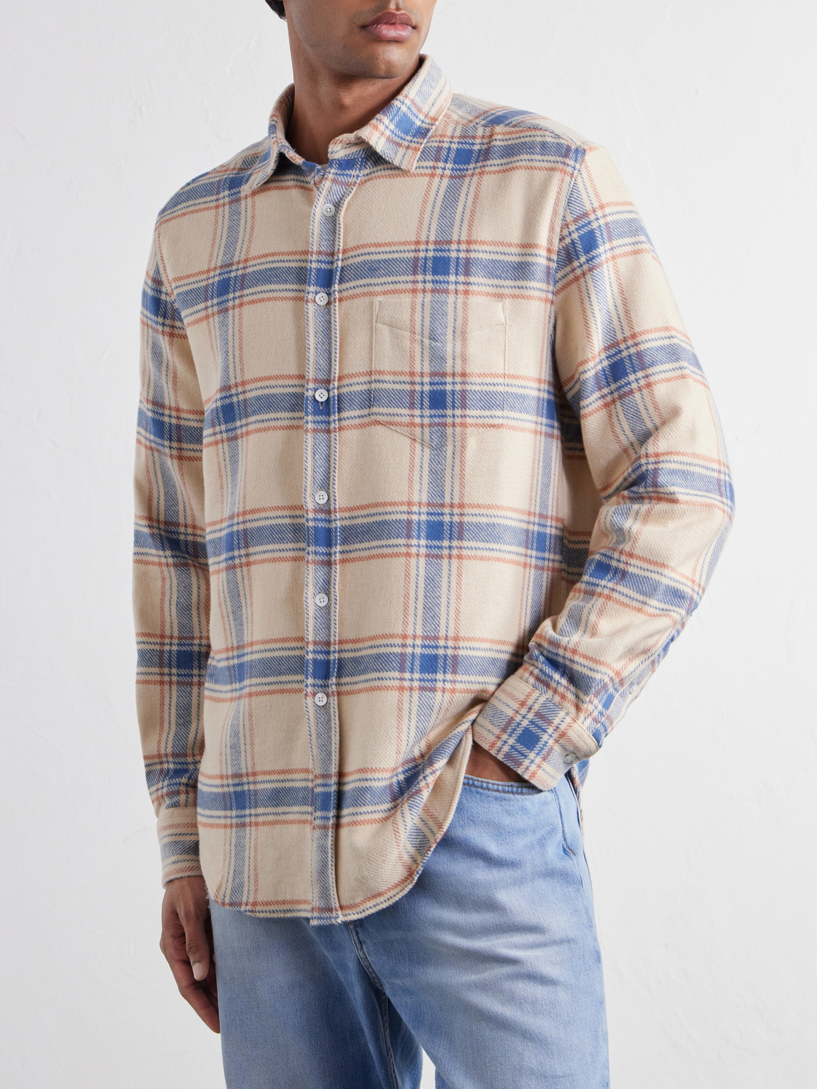 Serena Checked Cotton-Flannel Shirt