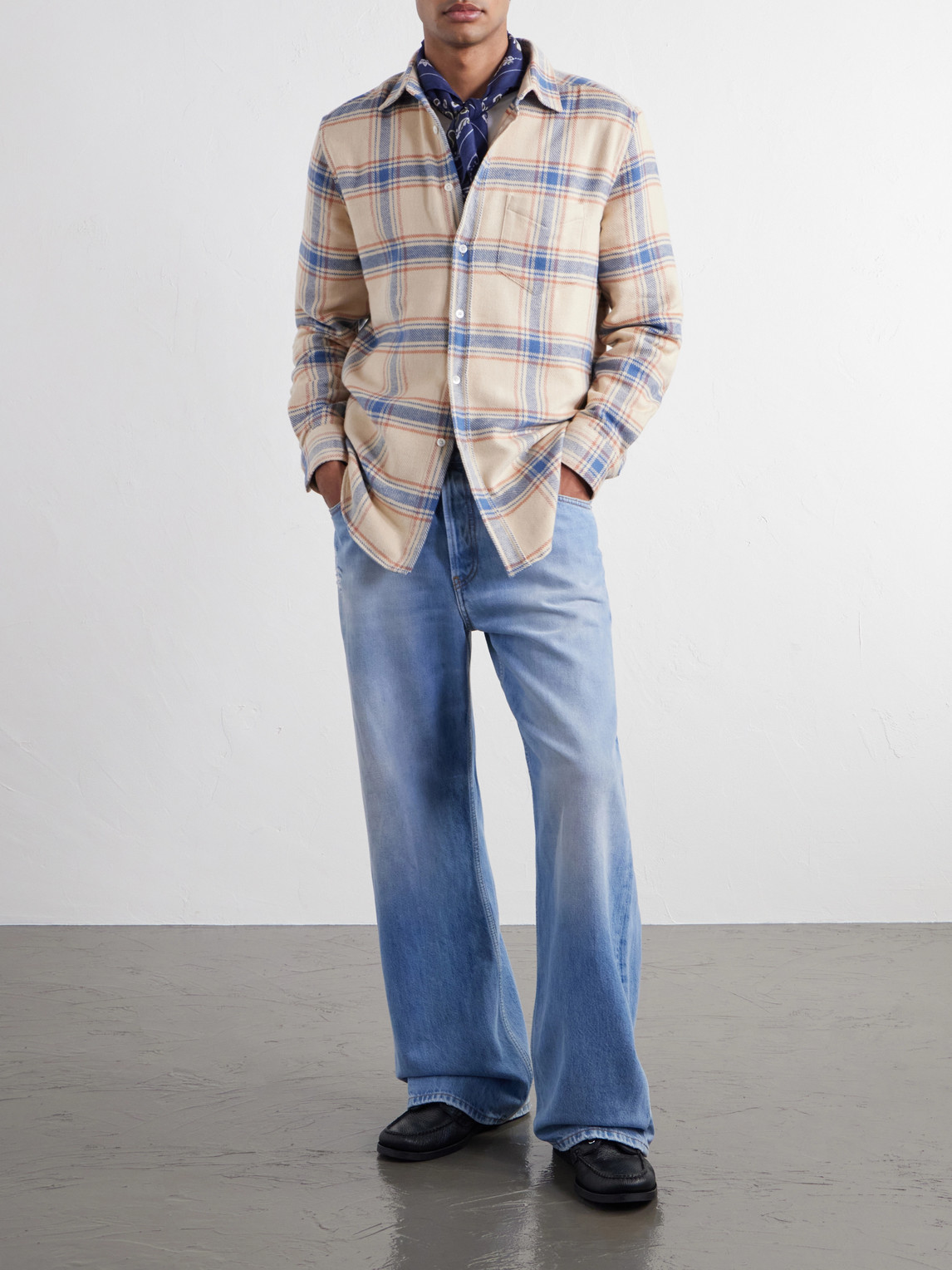 Serena Checked Cotton-Flannel Shirt