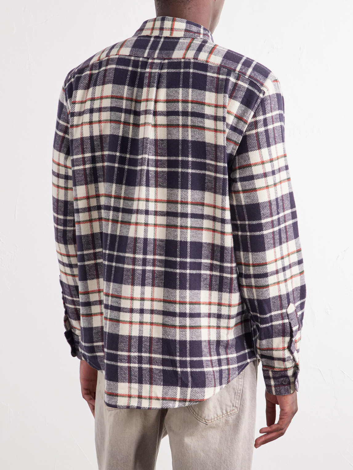 Hillside Checked Cotton-Flannel Shirt