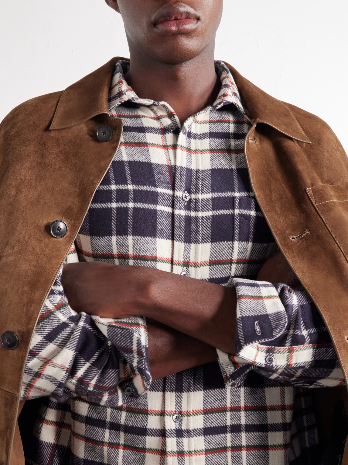 Hillside Checked Cotton-Flannel Shirt