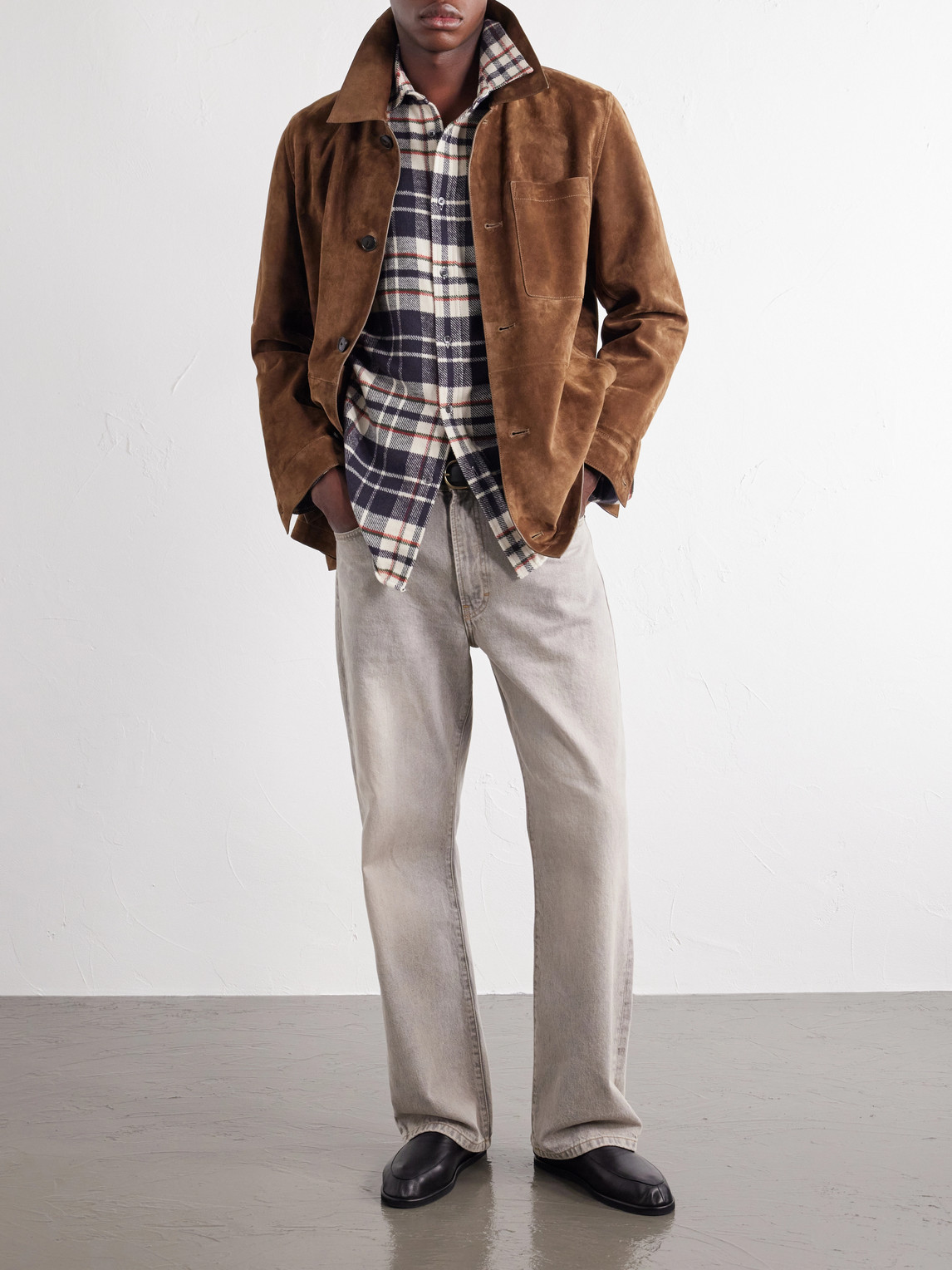 Hillside Checked Cotton-Flannel Shirt
