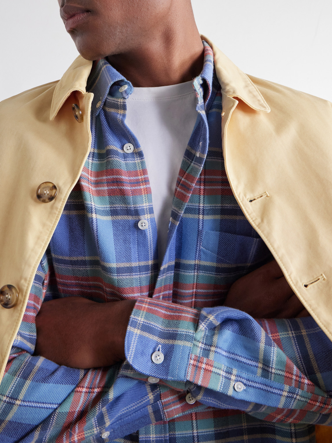 Lucia Checked Cotton-Flannel Shirt