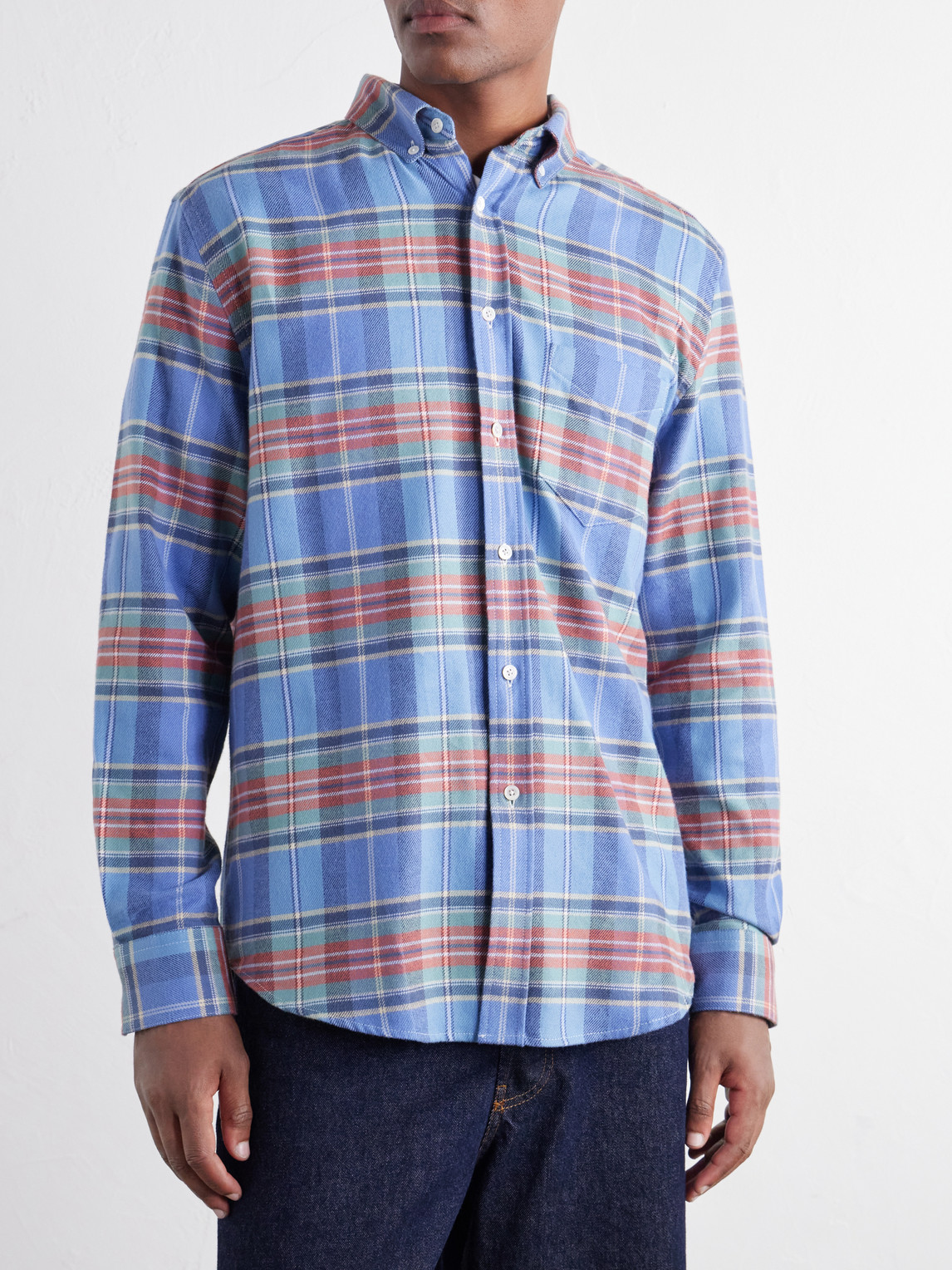 Lucia Checked Cotton-Flannel Shirt