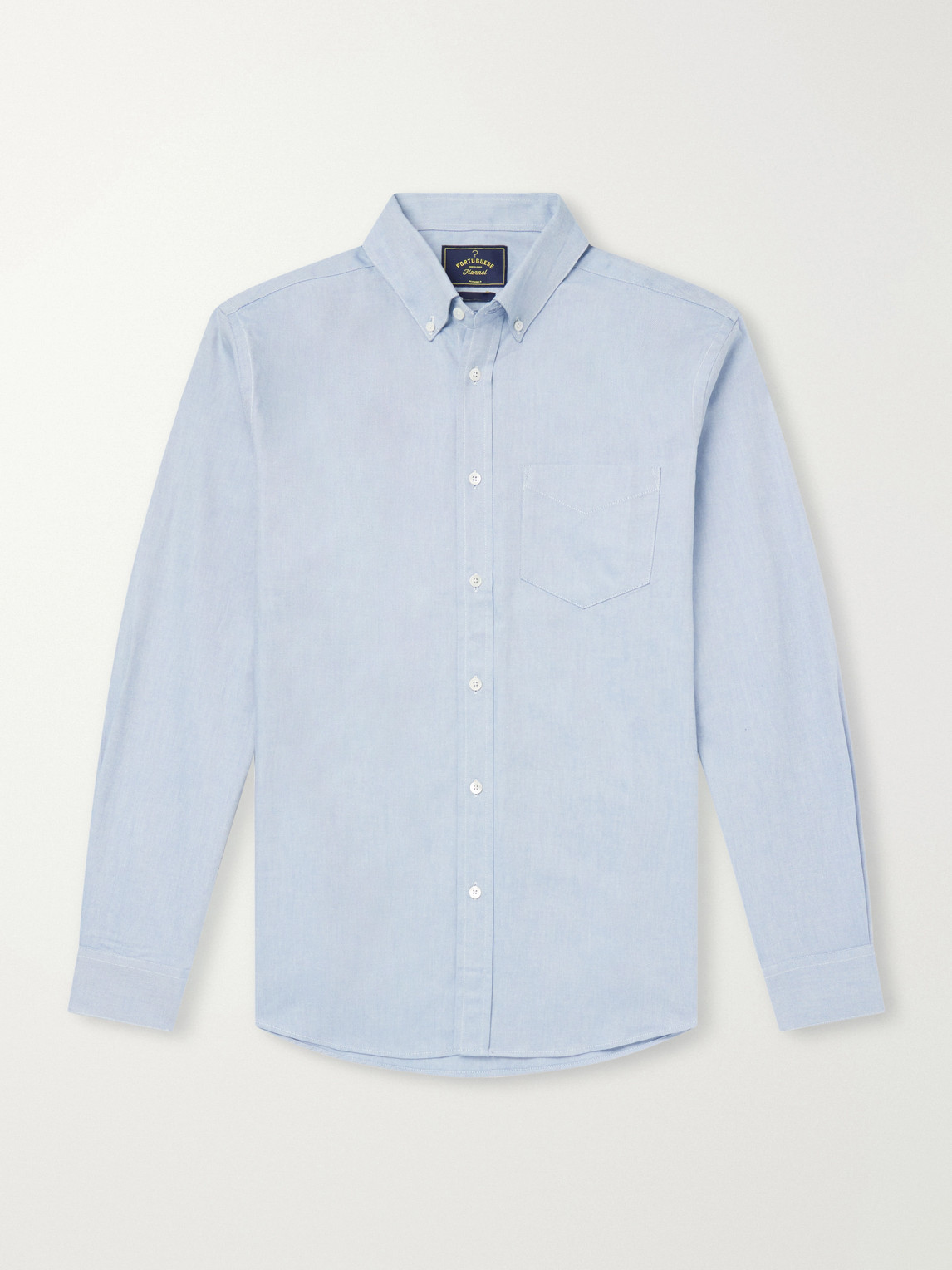 Montebelo Button-Down Collar Cotton-Poplin Shirt