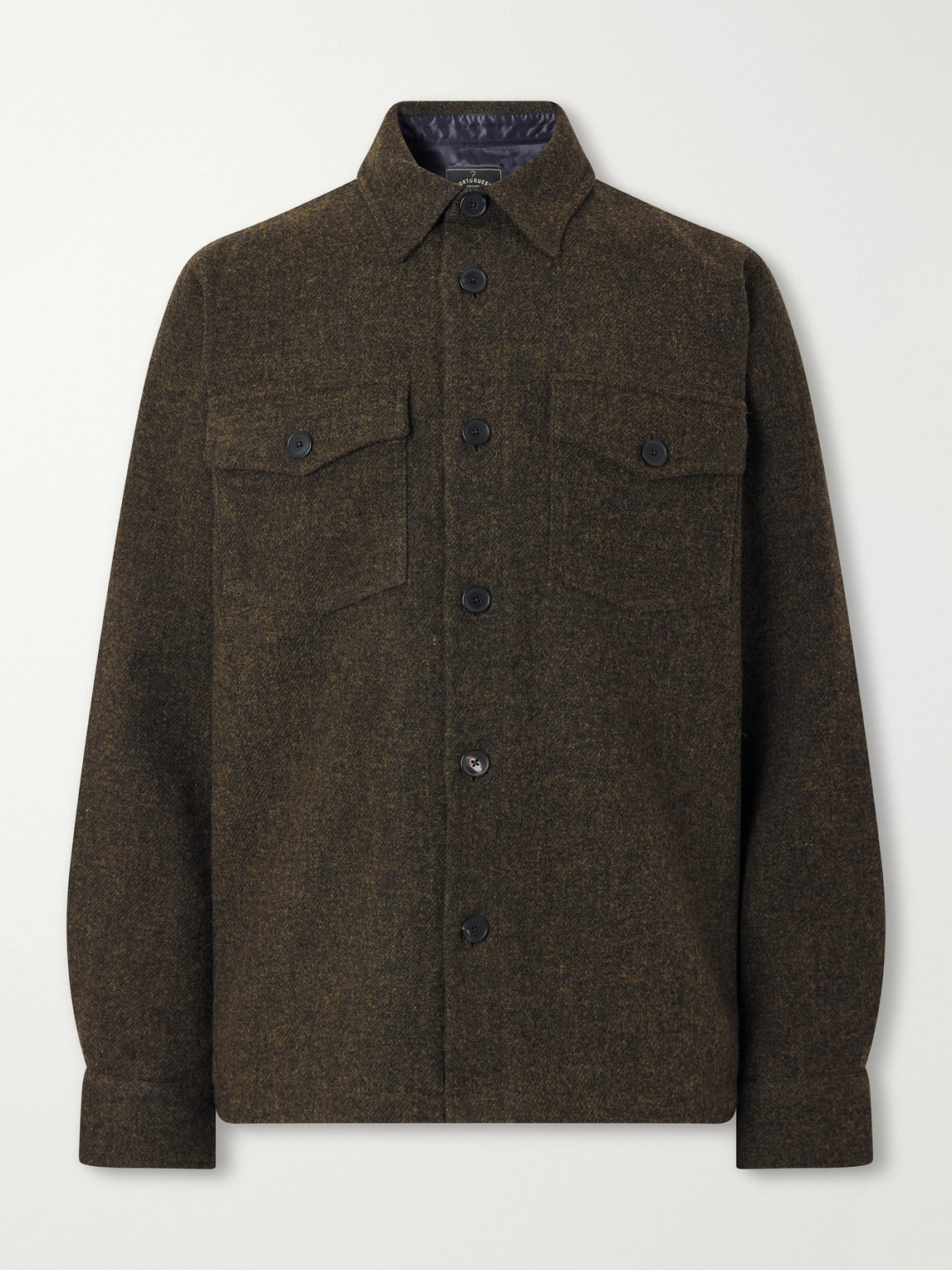 Mélange Wool-Tweed Overshirt