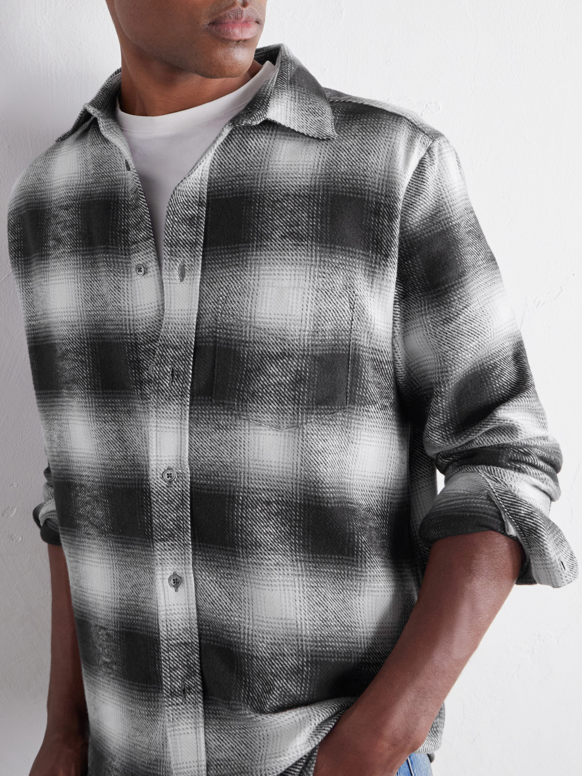 Dune Checked Cotton-Flannel Shirt