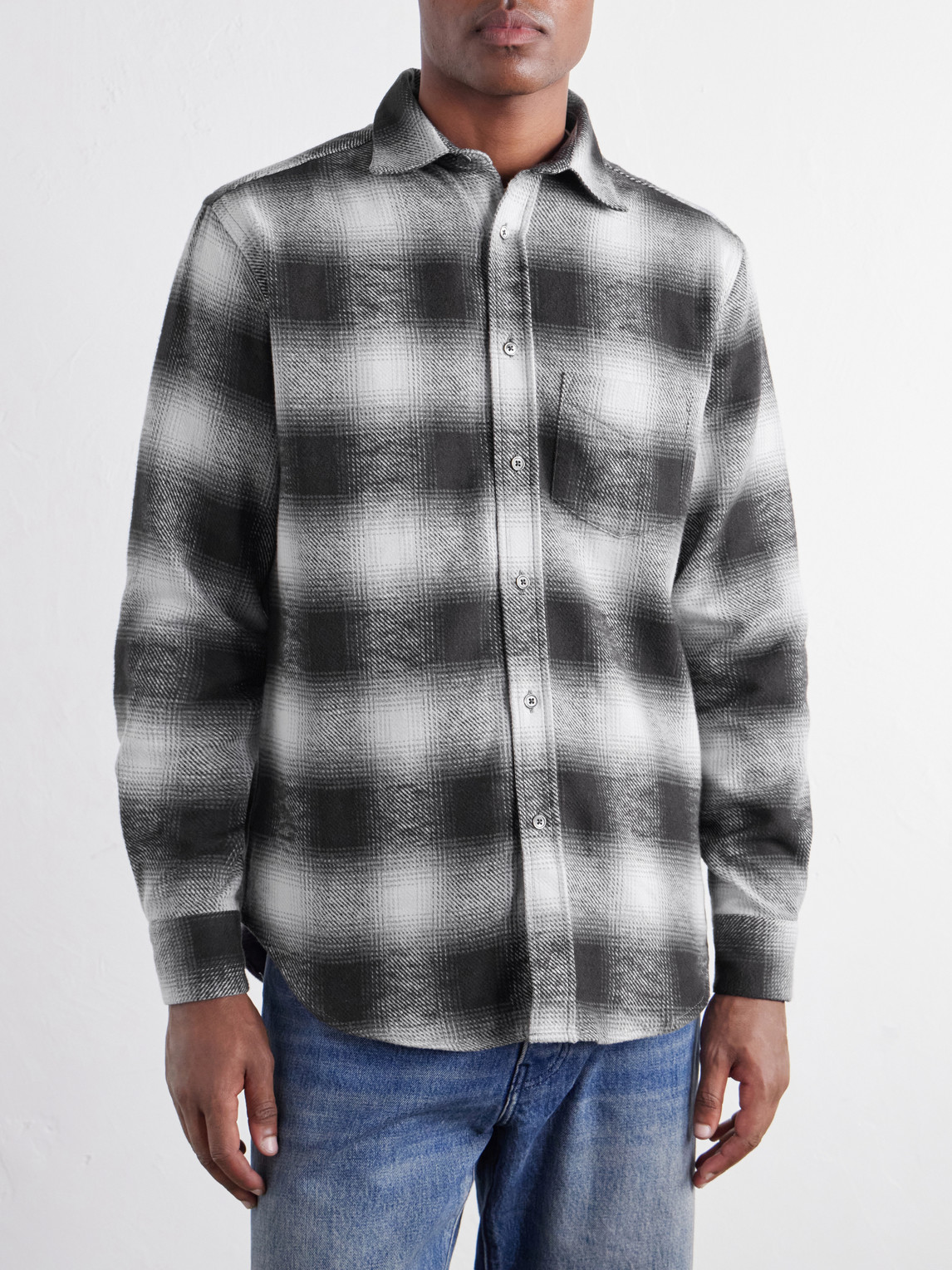 Dune Checked Cotton-Flannel Shirt