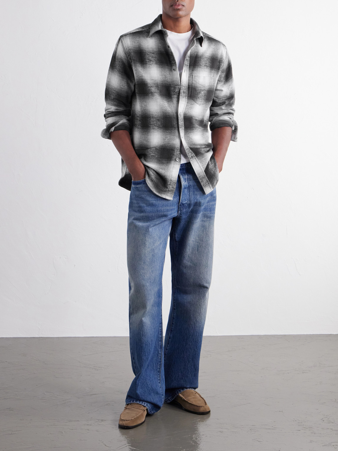 Dune Checked Cotton-Flannel Shirt
