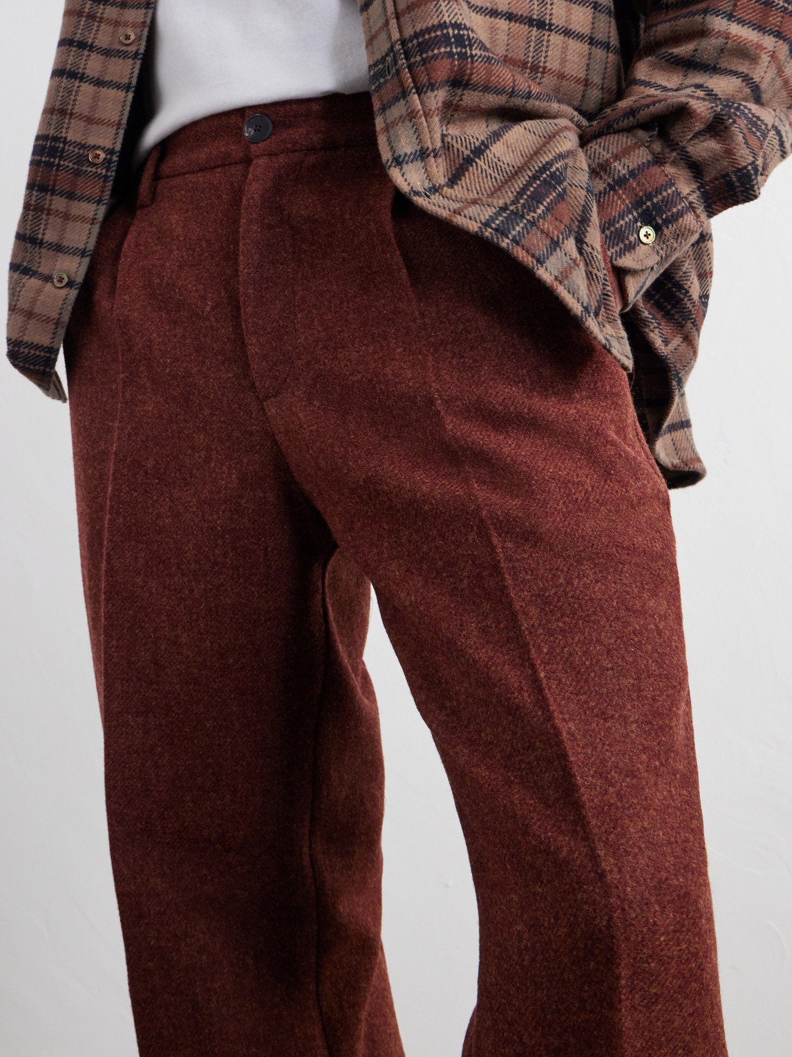 Terroir Straight-Leg Pleated Wool-Twill Trousers