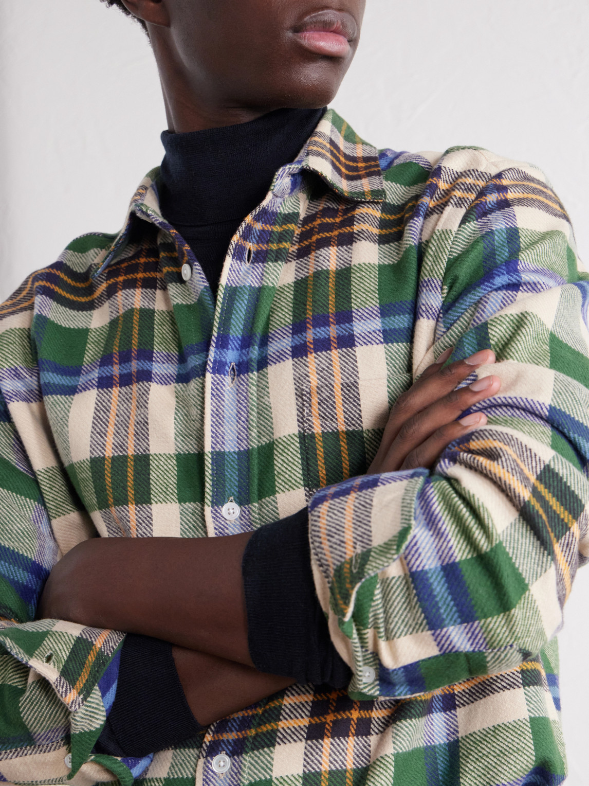 Harbor Checked Cotton-Twill Shirt
