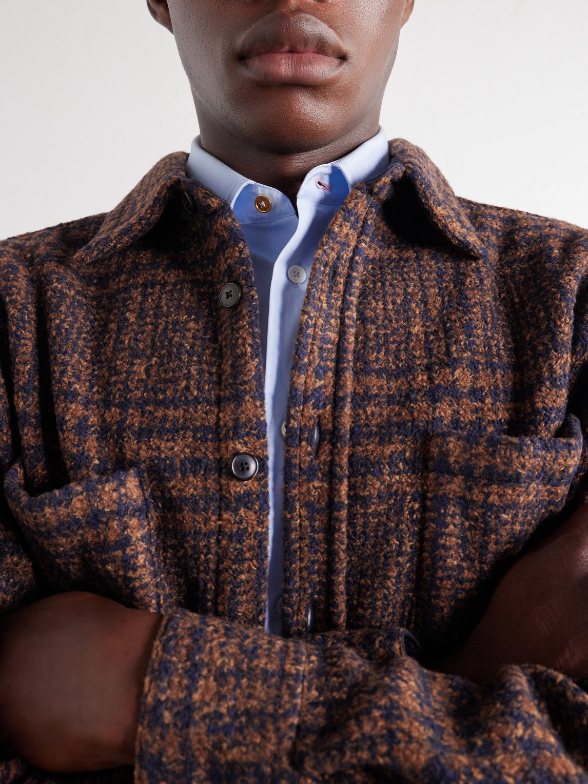 Polaris Checked Tweed Overshirt