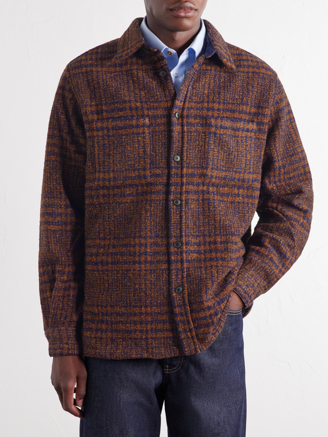 Polaris Checked Tweed Overshirt